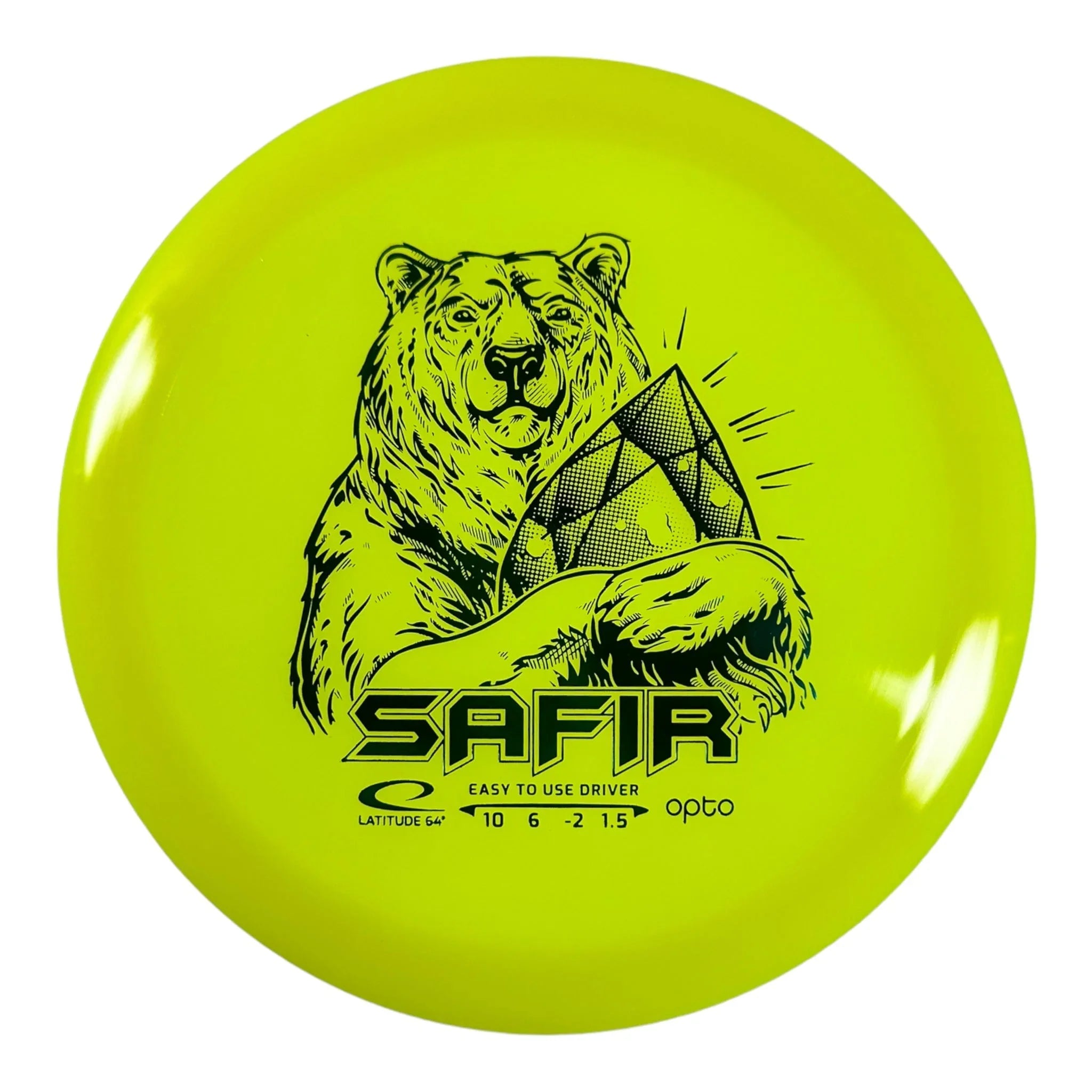 Latitude 64 Sapphire | Opto | Yellow/Blue 160 - 162g (Swedish Stamp) Disc Golf