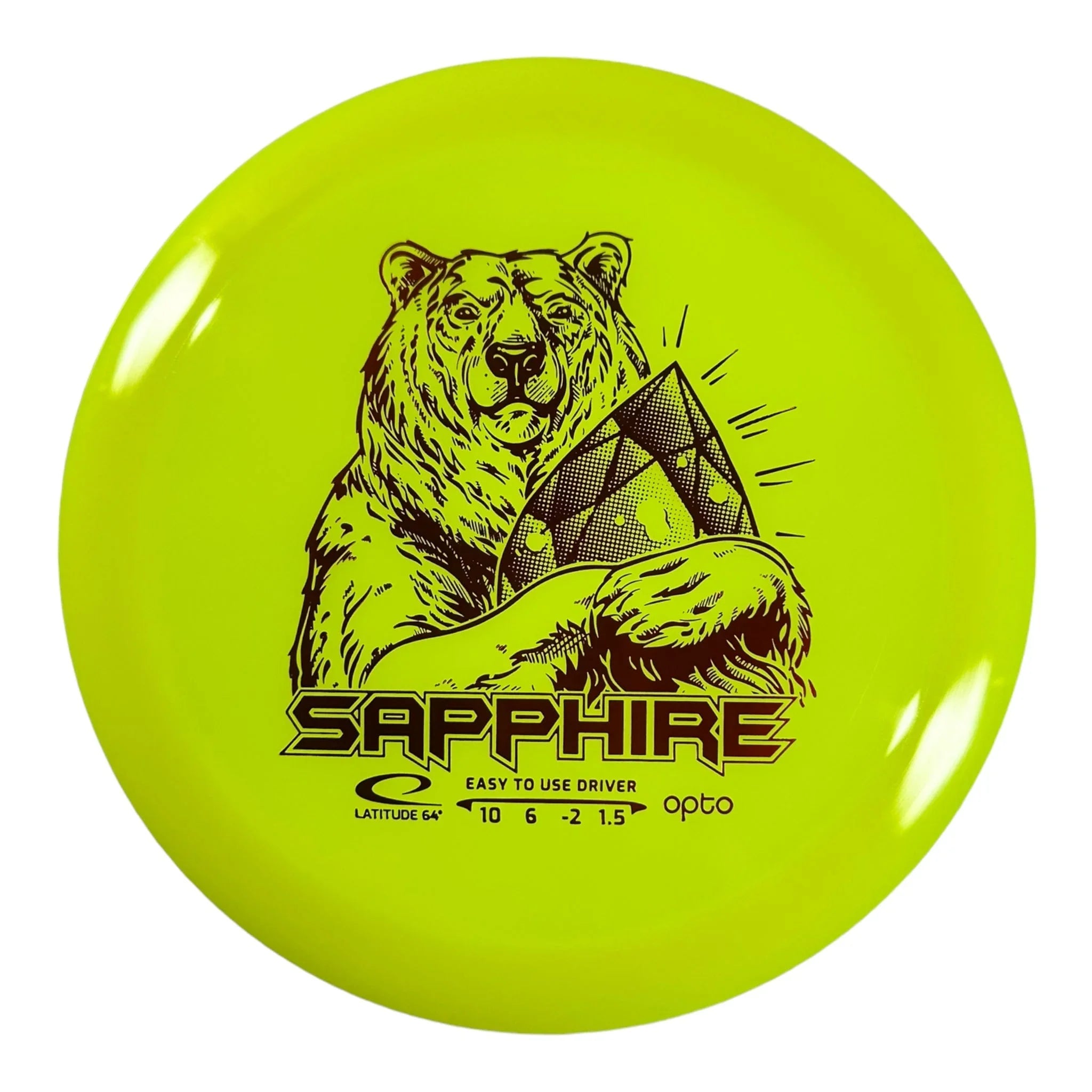Latitude 64 Sapphire | Opto | Yellow/Red 159 - 160g Disc Golf