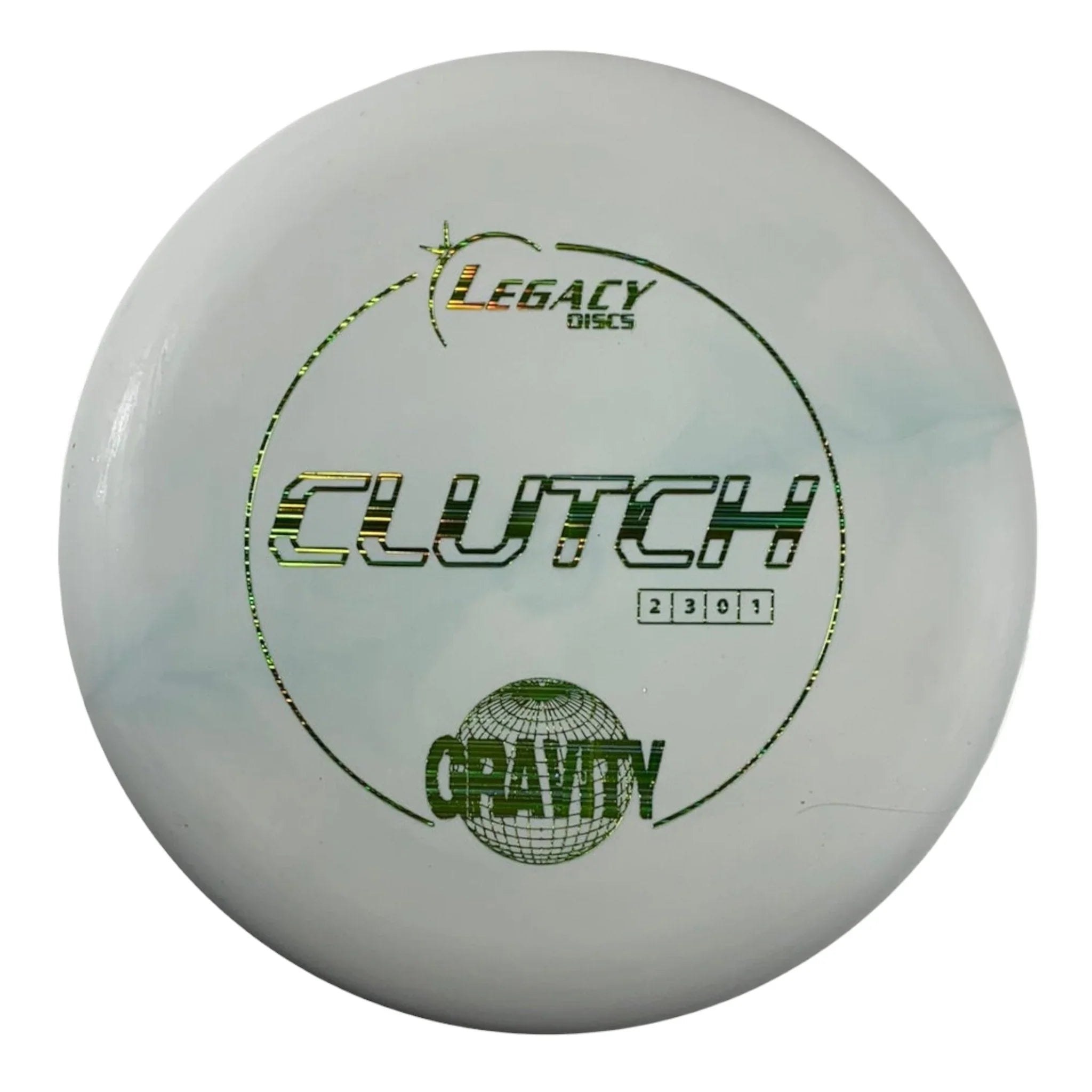 Legacy Discs Clutch | Gravity | White/Green 175g Disc Golf