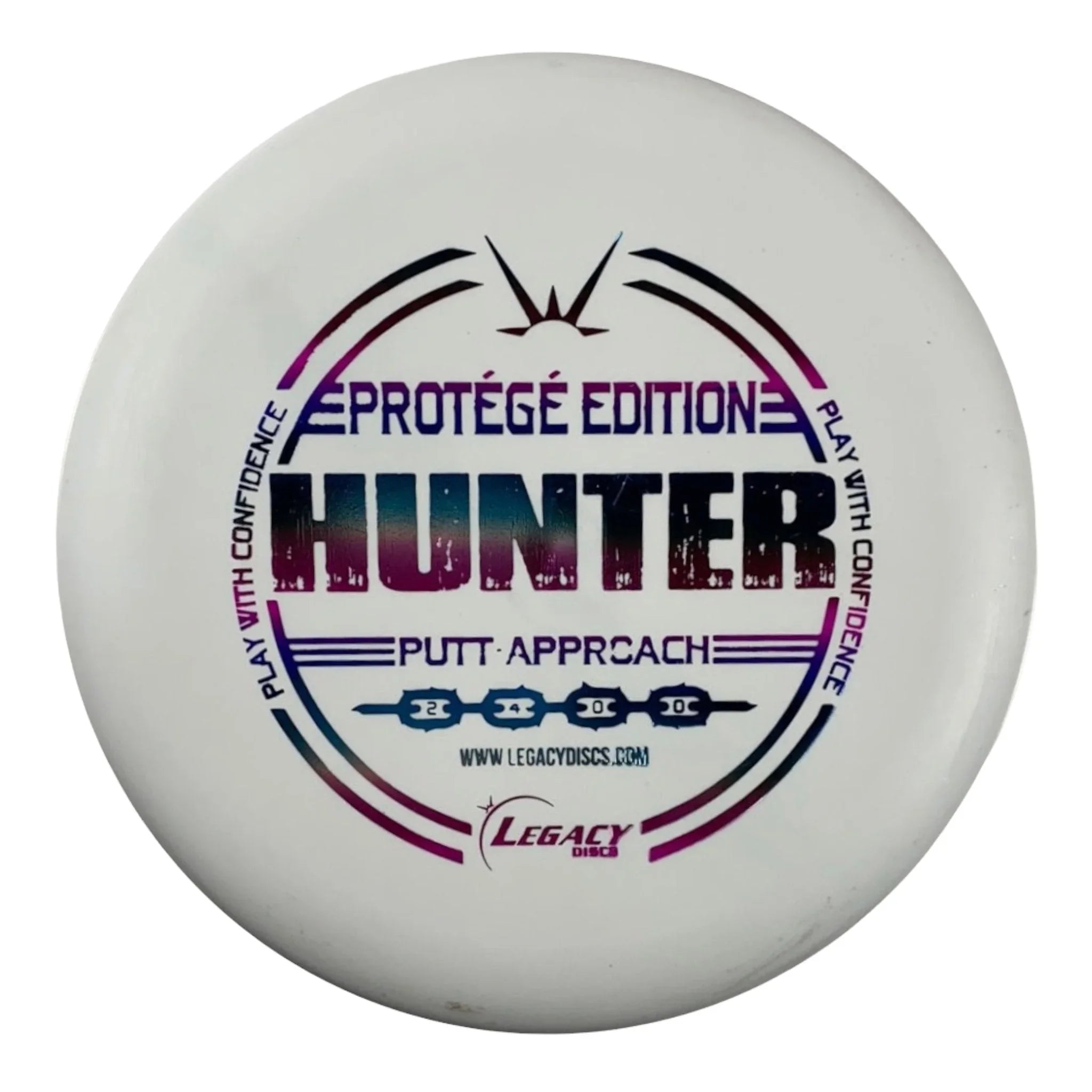 Legacy Discs Hunter | Protégé | White/Rainbow 175g Disc Golf