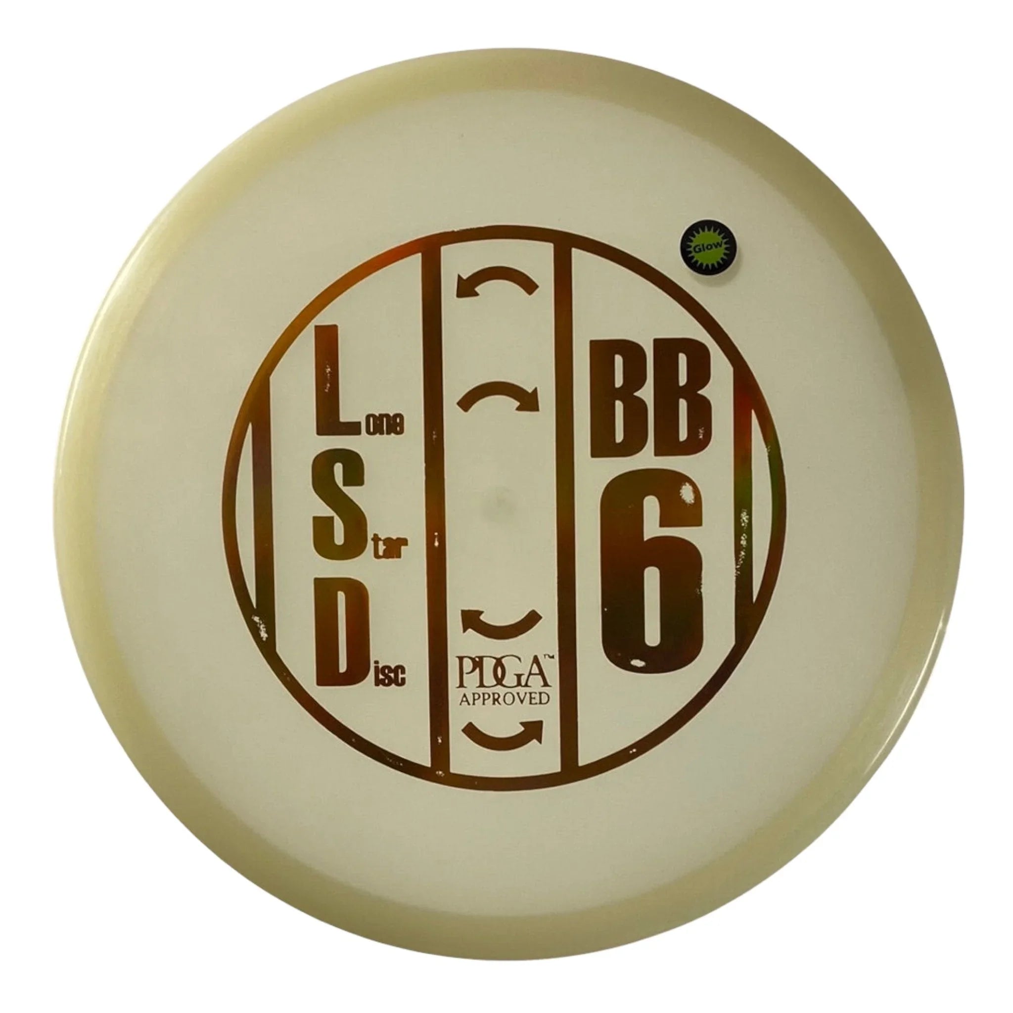 Lone Star Disc BB6 | Glow | White/Bronze Holo 170g Disc Golf