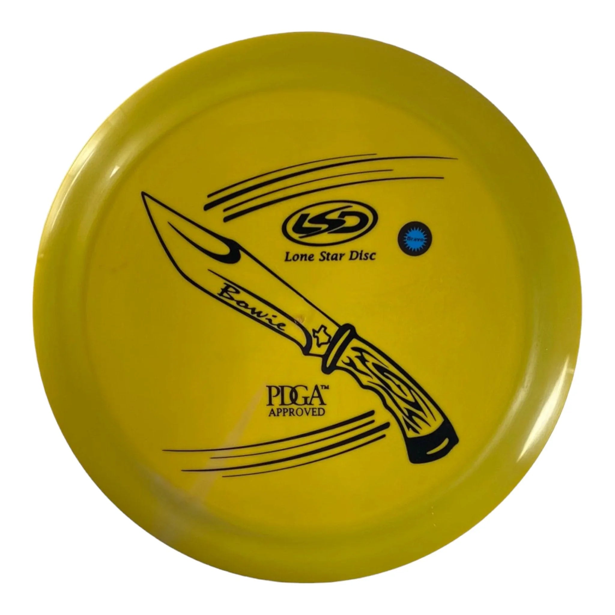 Lone Star Disc Bowie | Bravo | Yellow/Black 171g Disc Golf