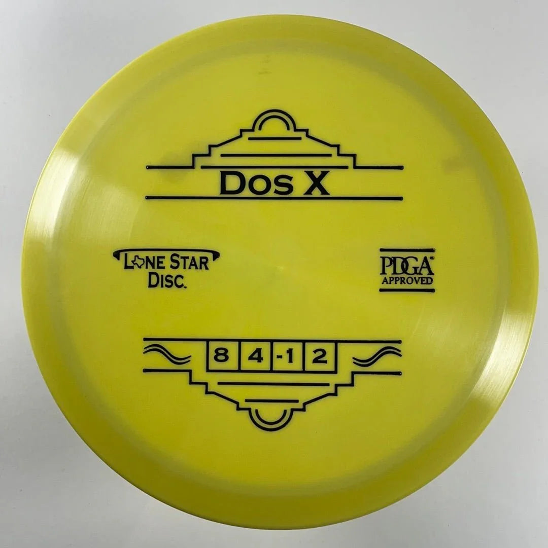 Lone Star Disc Dos X | Alpha | Yellow/Black 173g Disc Golf