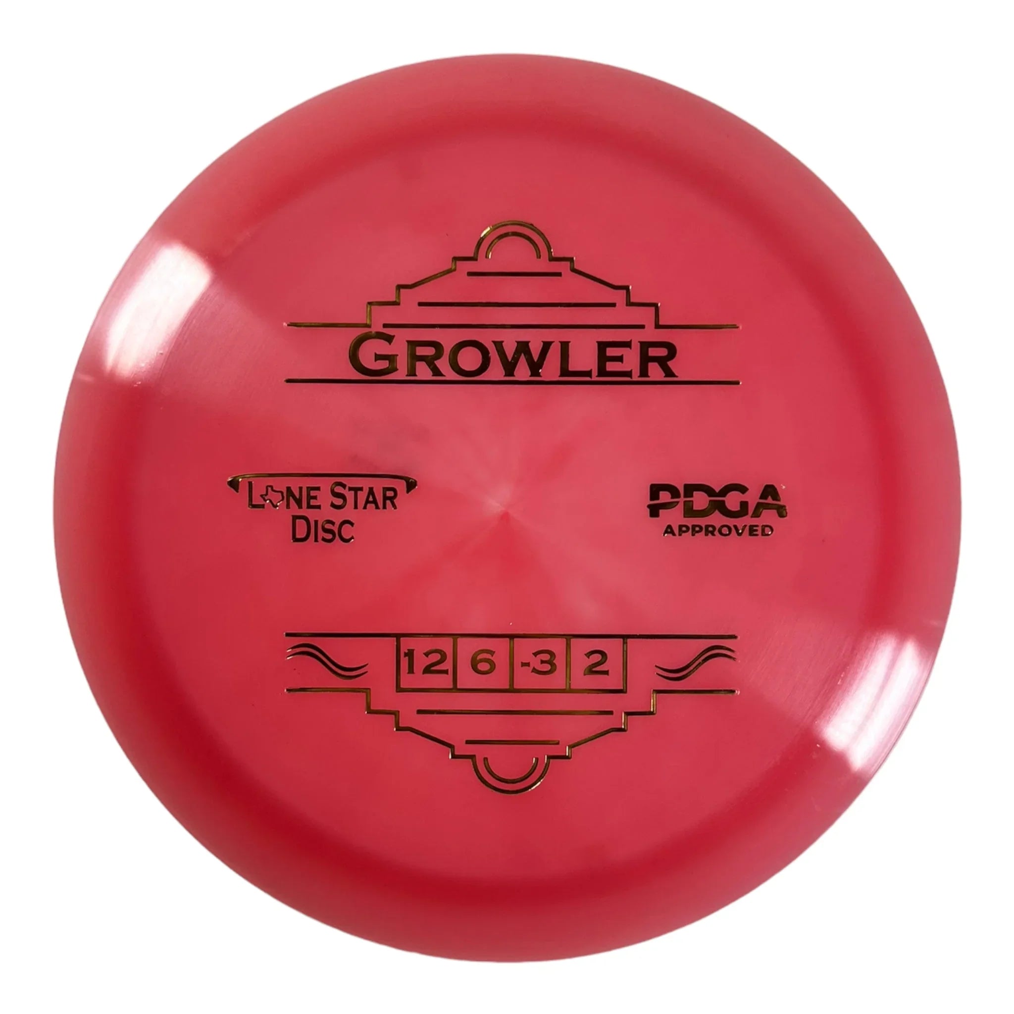 Lone Star Disc Growler | Alpha | Pink/Gold 174g Disc Golf