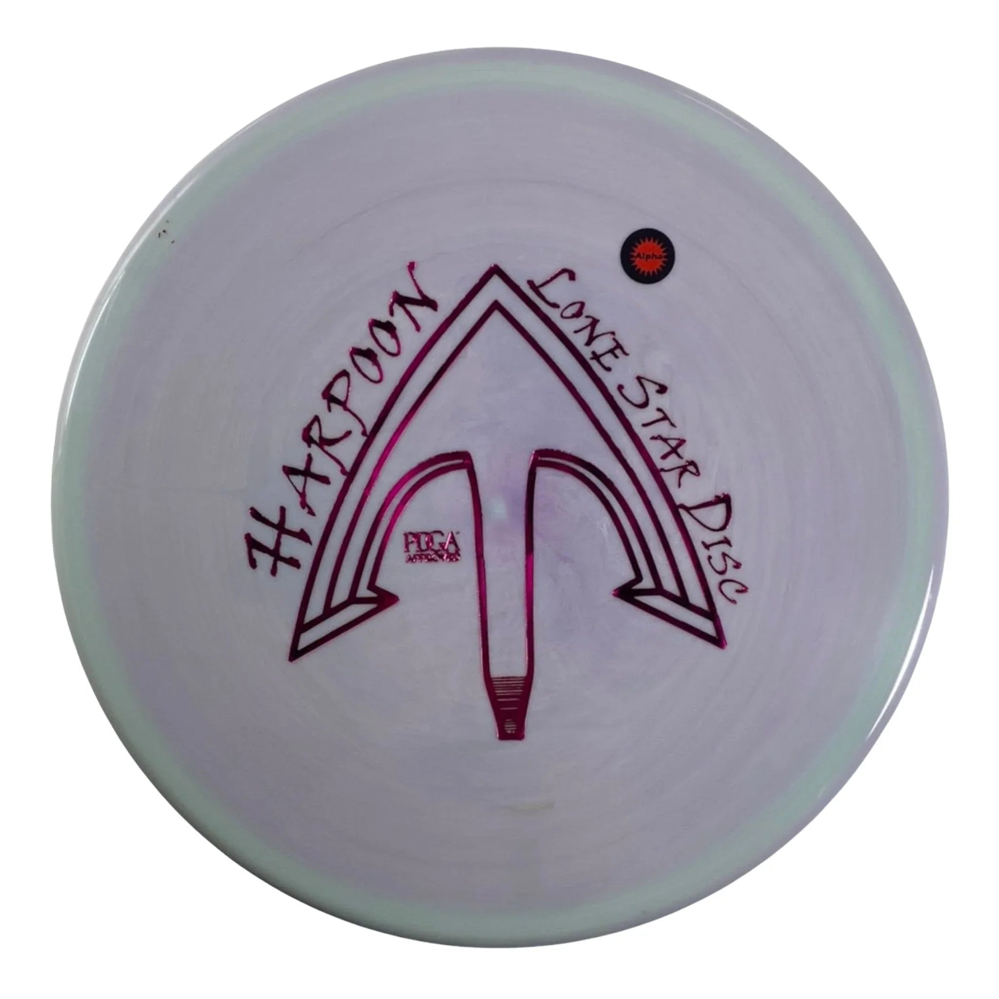 Lone Star Disc Harpoon | Alpha | Grey/Pink 173g Disc Golf