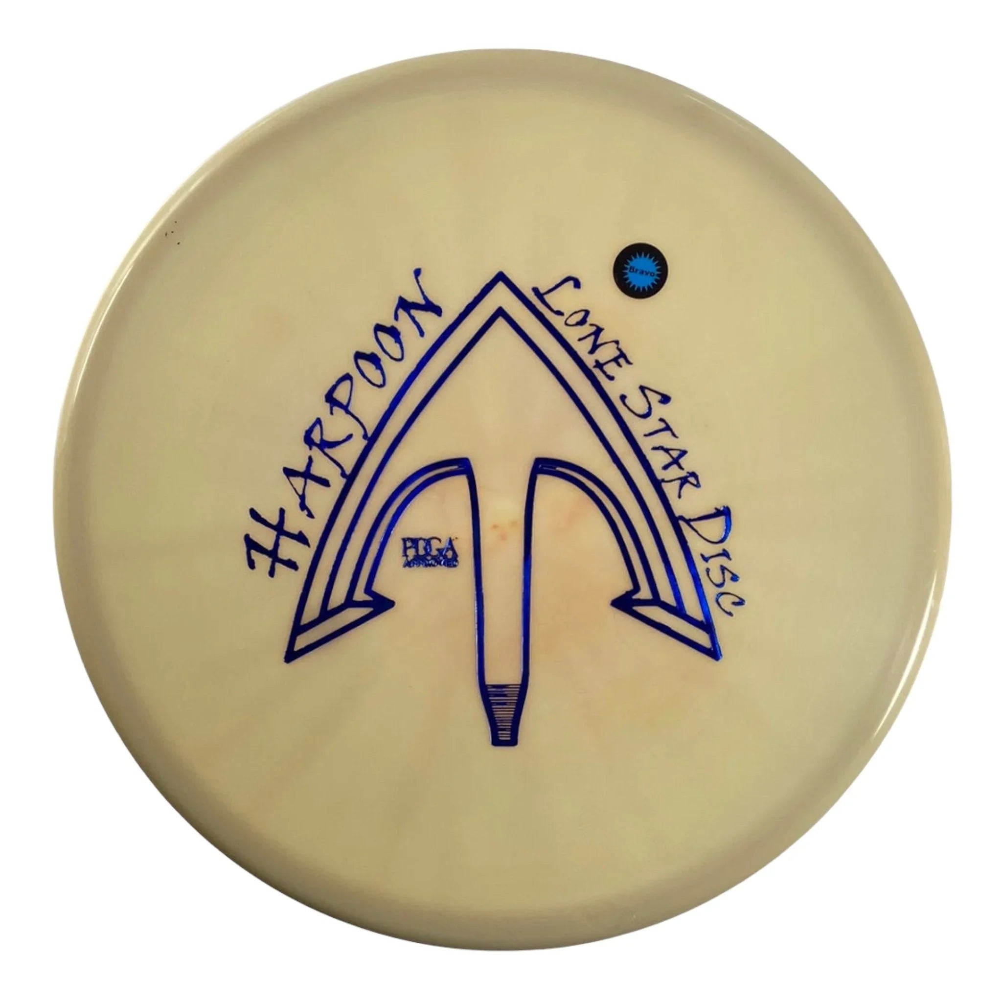 Lone Star Disc Harpoon | Bravo | Tan/Blue 171g Disc Golf