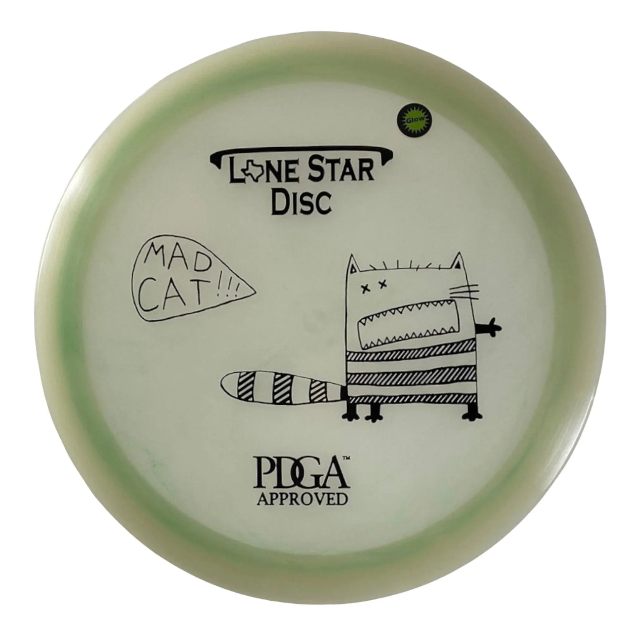 Lone Star Disc Mad Cat | Glow | White/Black 173 - 175g Disc Golf