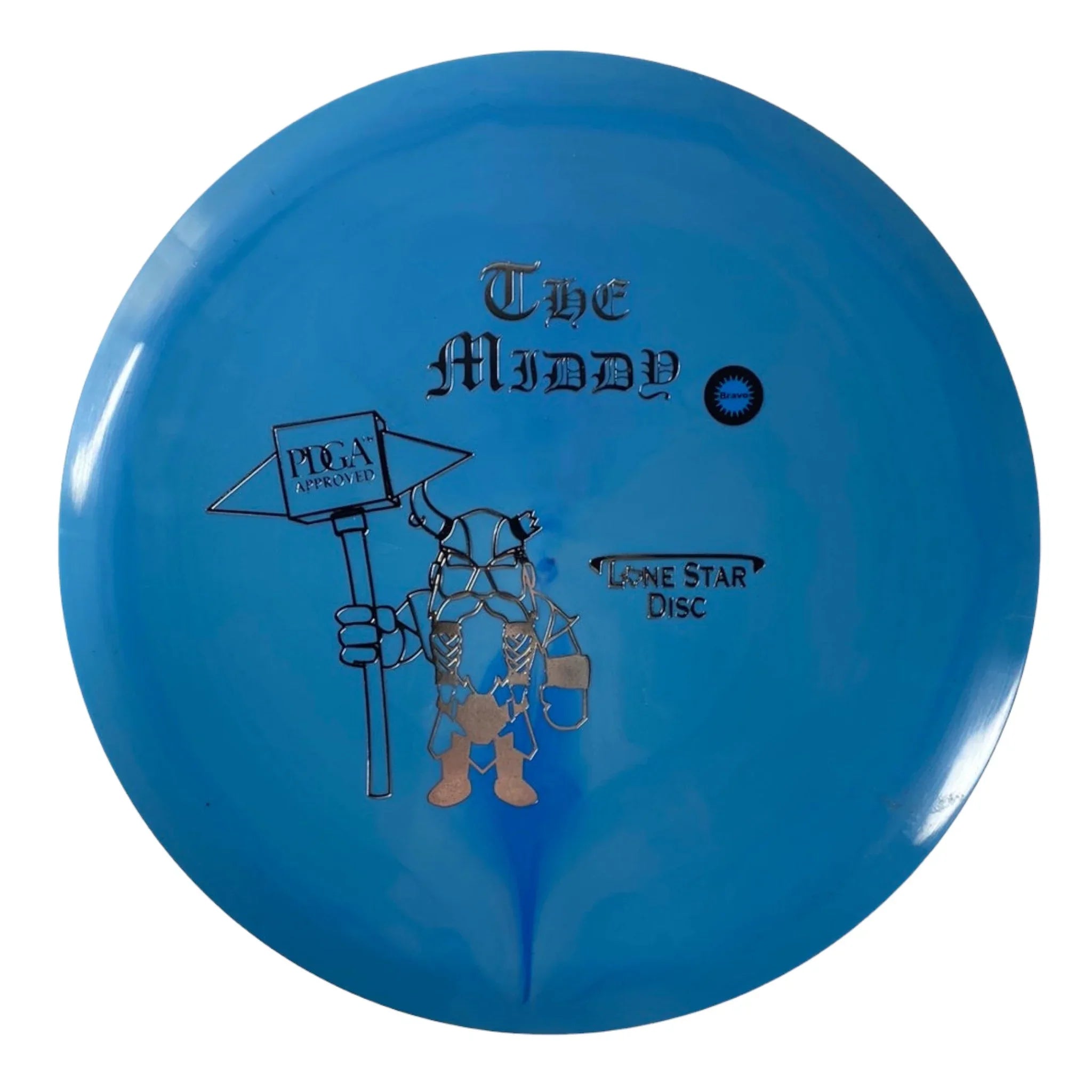 Lone Star Discs Middy | Bravo | Blue/Silver 171g Disc Golf