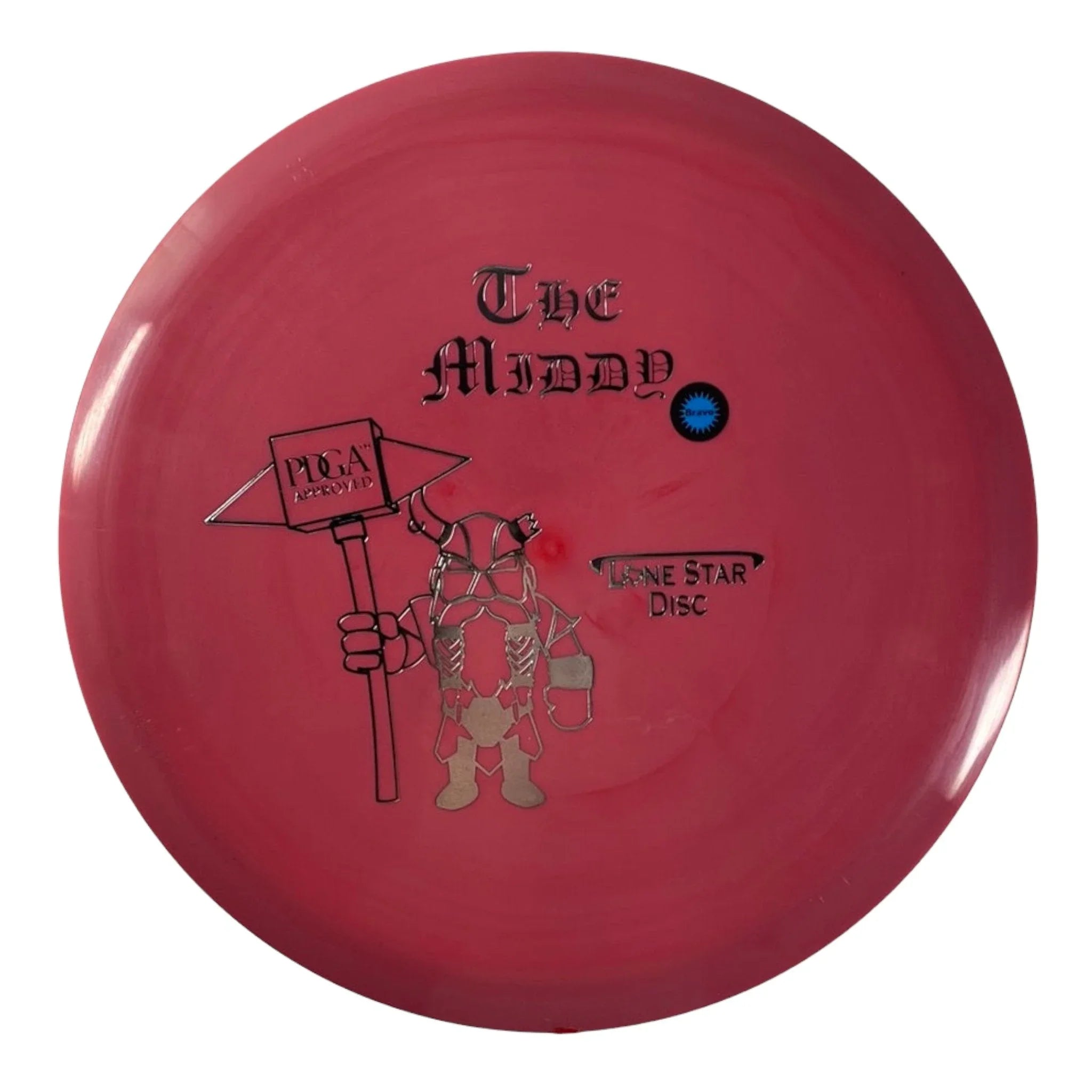 Lone Star Disc Middy | Bravo | Pink/Silver 171g Disc Golf