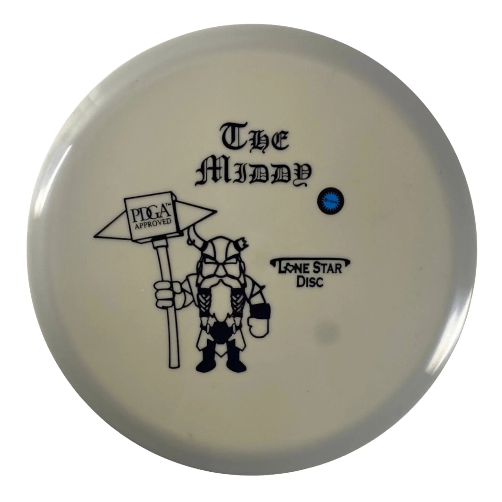 Lone Star Disc Middy | Bravo | White/Black 170g Disc Golf