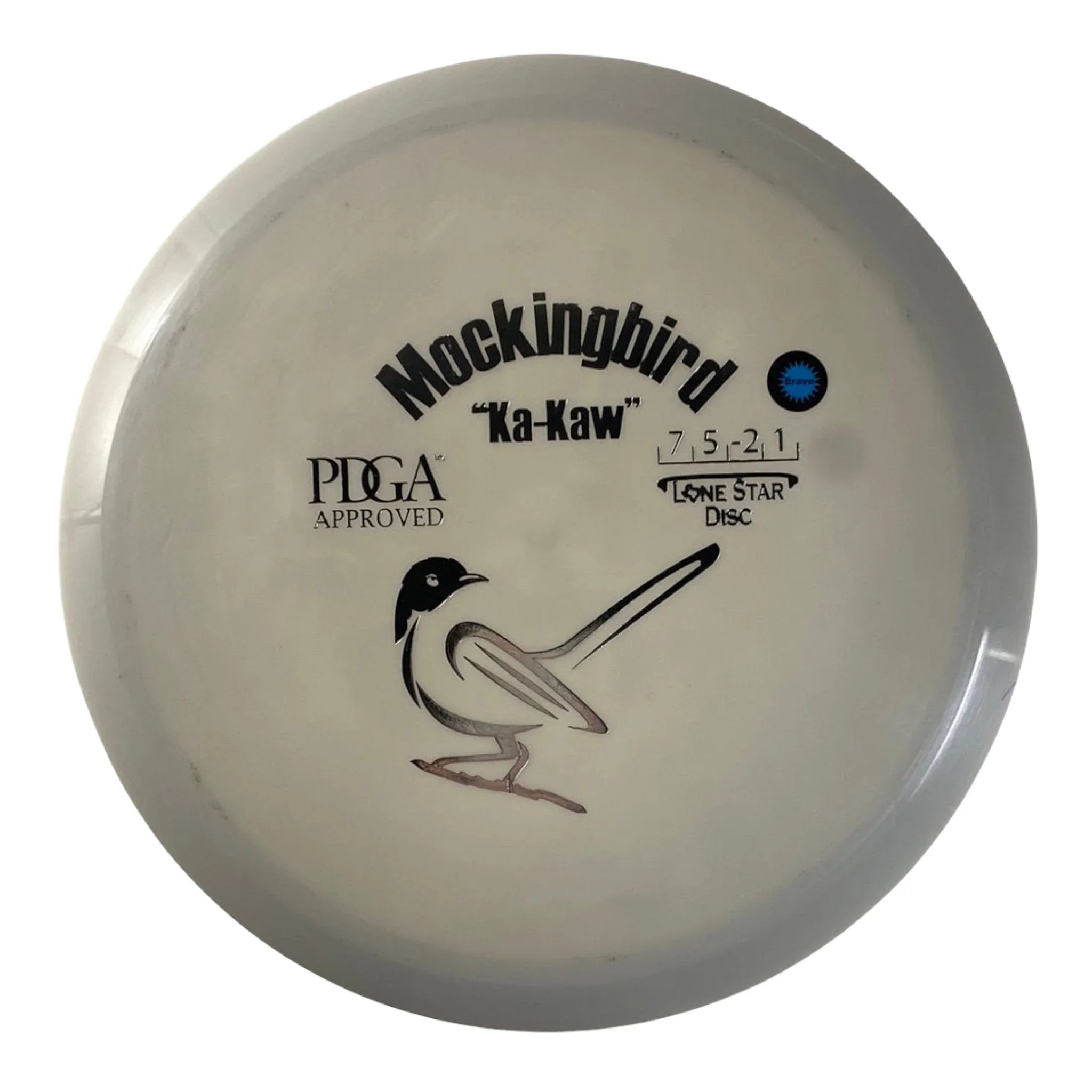 Lone Star Disc Mockingbird | Bravo | White/Silver 175g Disc Golf