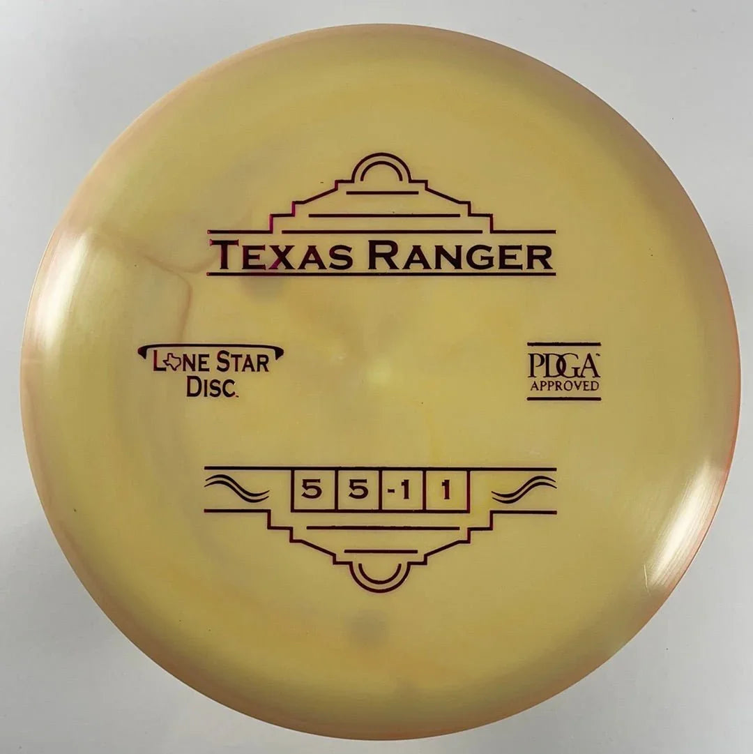 Lone Star Disc Texas Ranger | Alpha | Tan/Pink 172g Disc Golf