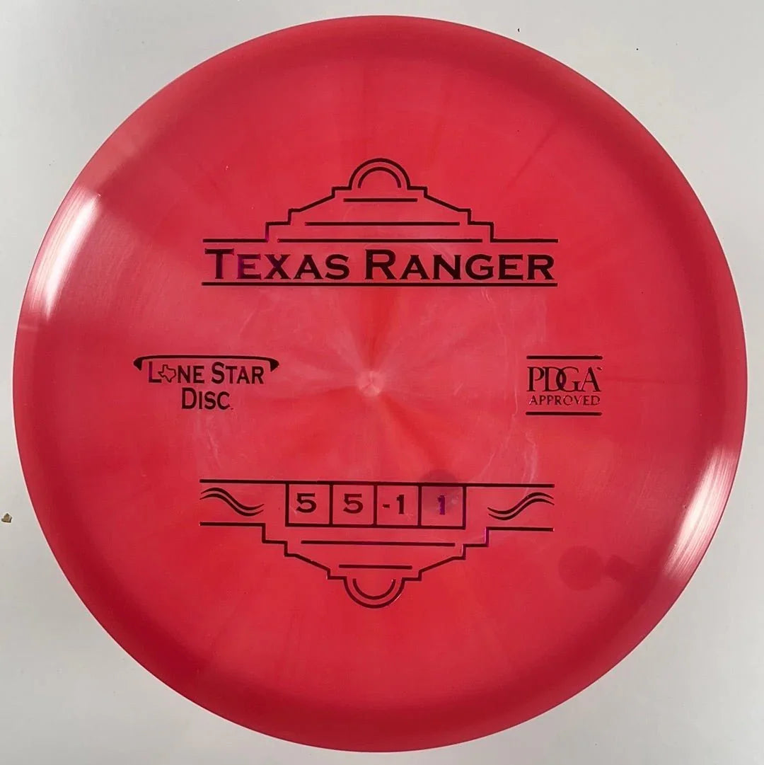 Lone Star Disc Texas Ranger | Bravo | Red/Pink 173g Disc Golf