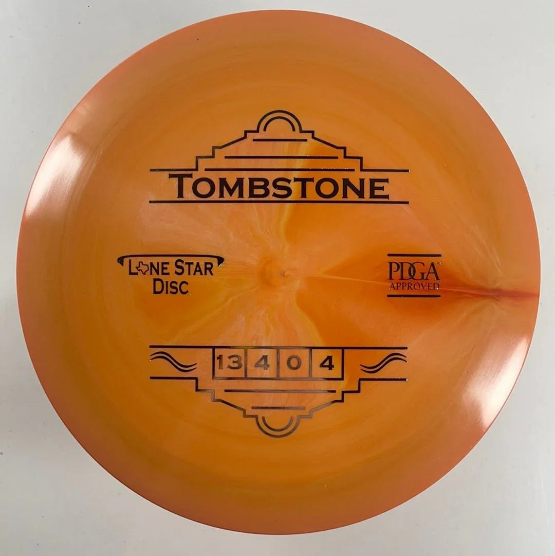 Lone Star Discs Tombstone | Alpha | Orange/Silver 174g Disc Golf