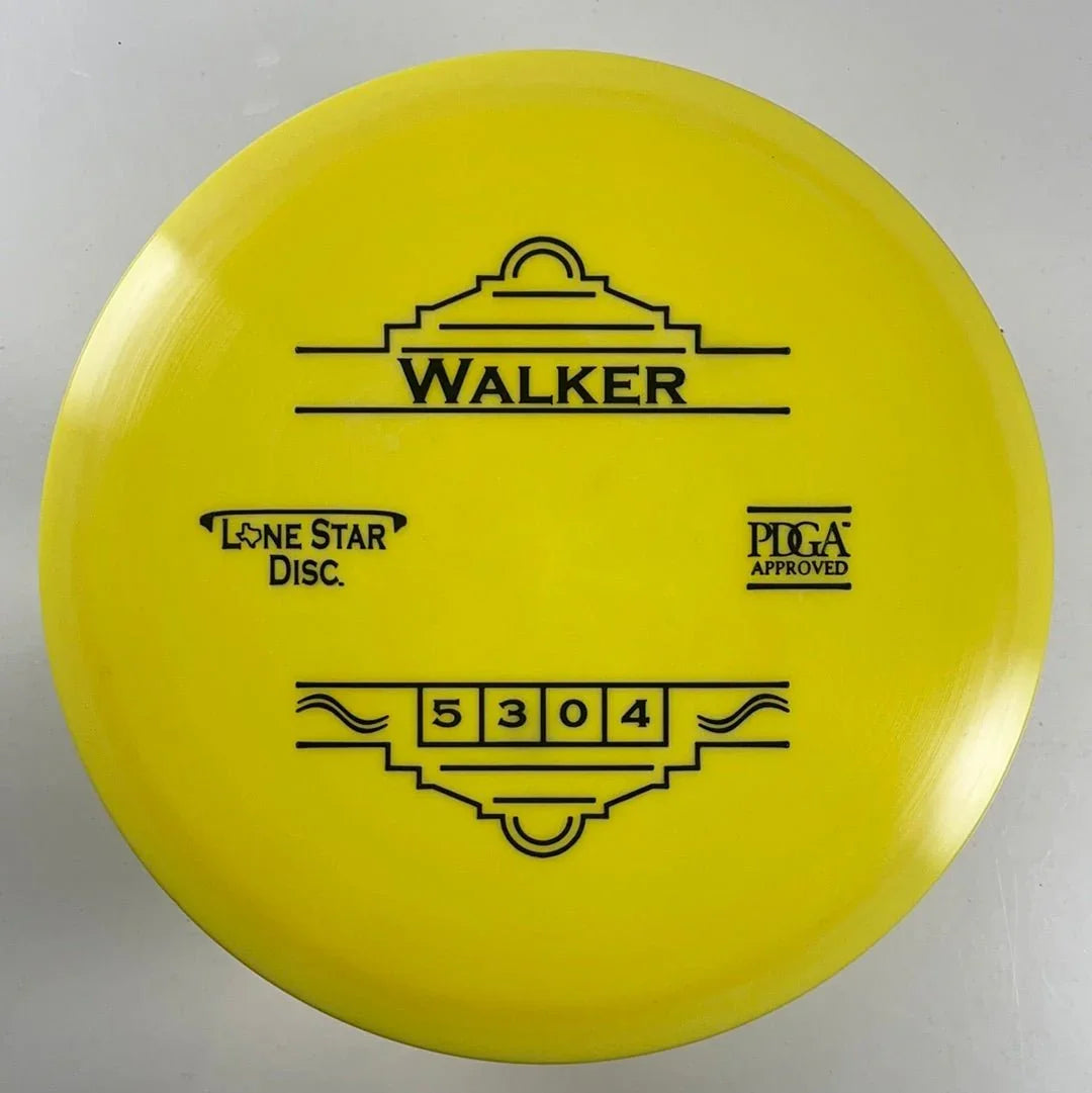 Lone Star Disc Walker | Alpha | Yellow/Black 173g Disc Golf