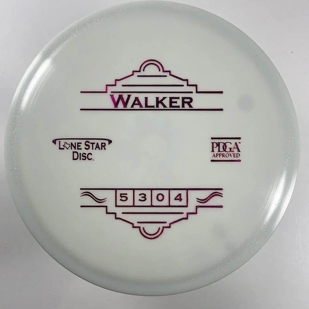 Lone Star Disc Walker | Bravo | White/Pink 169g Disc Golf