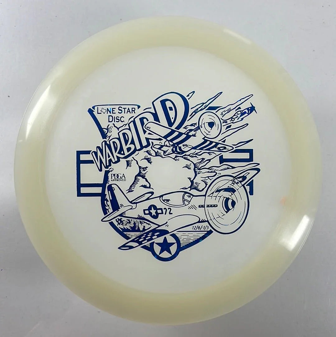 Lone Star Disc Warbird | Glow | Glow/Blue 172 - 173g Disc Golf