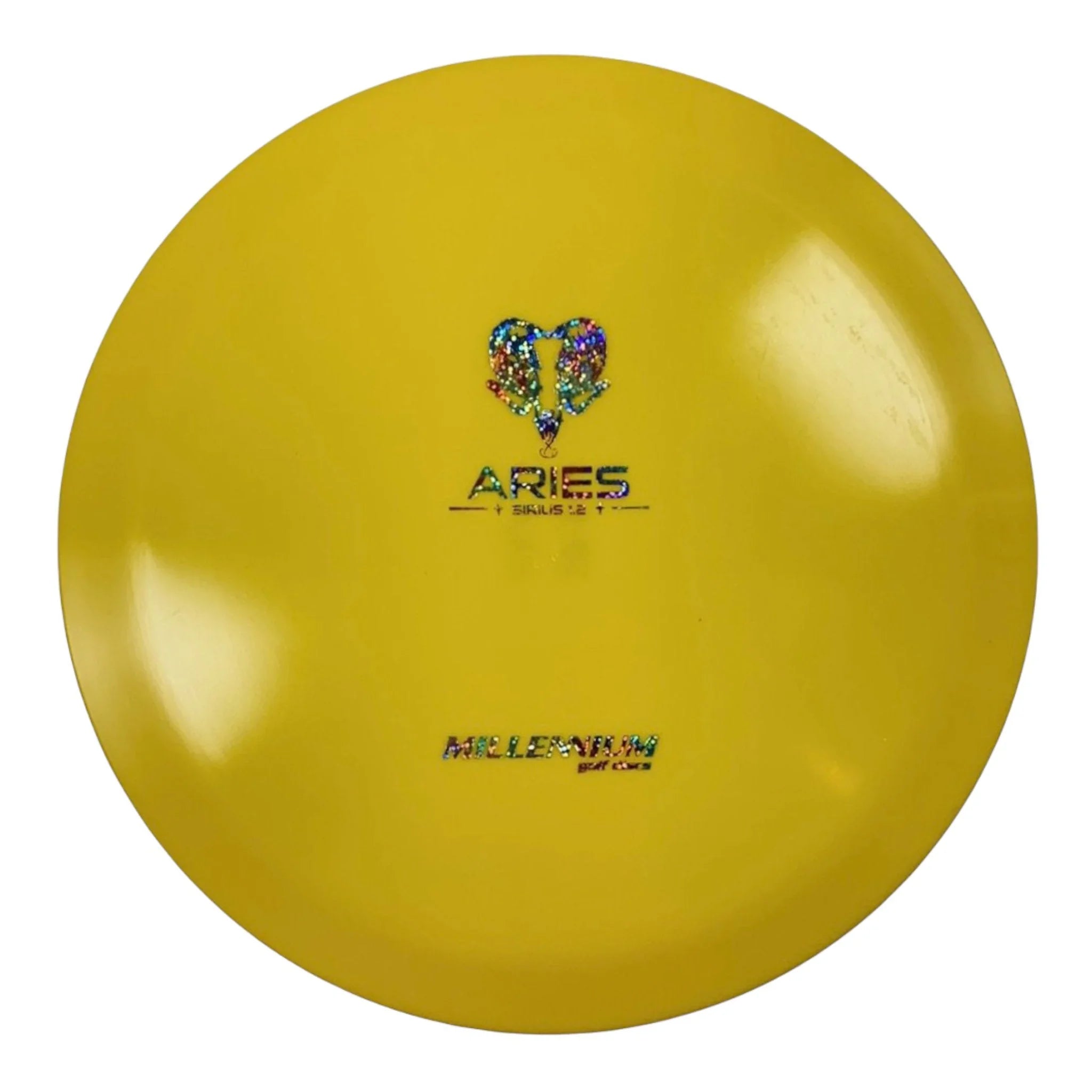 Millennium Golf Discs Aries | Sirius | Yellow/Rainbow 165g Disc Golf
