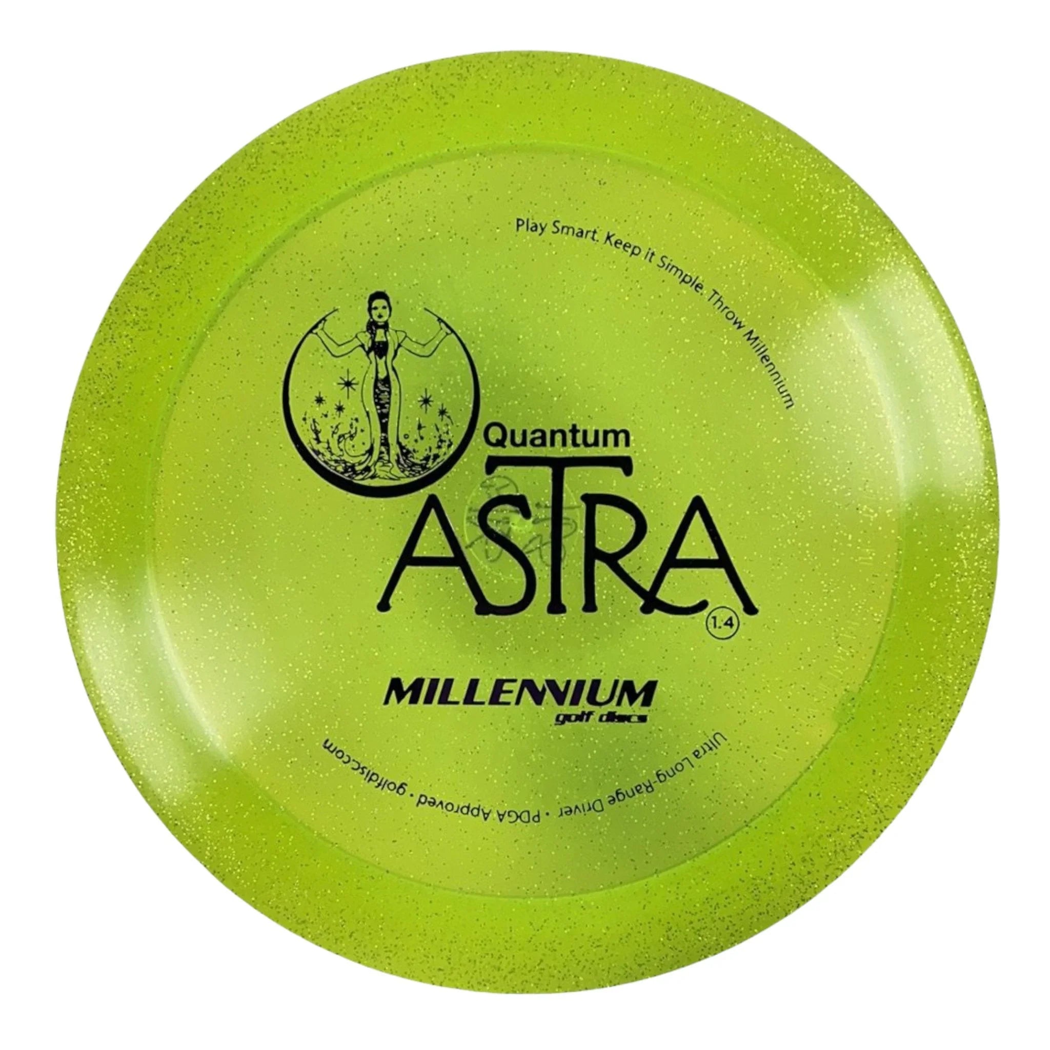 Millennium Golf Discs Astra | Quantum Stardust | Yellow/Purple 168 - 175g Disc Golf