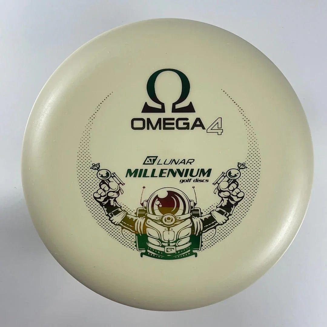 Millennium Golf Discs Omega 4 | DT Lunar | White/Rasta 170g Disc Golf