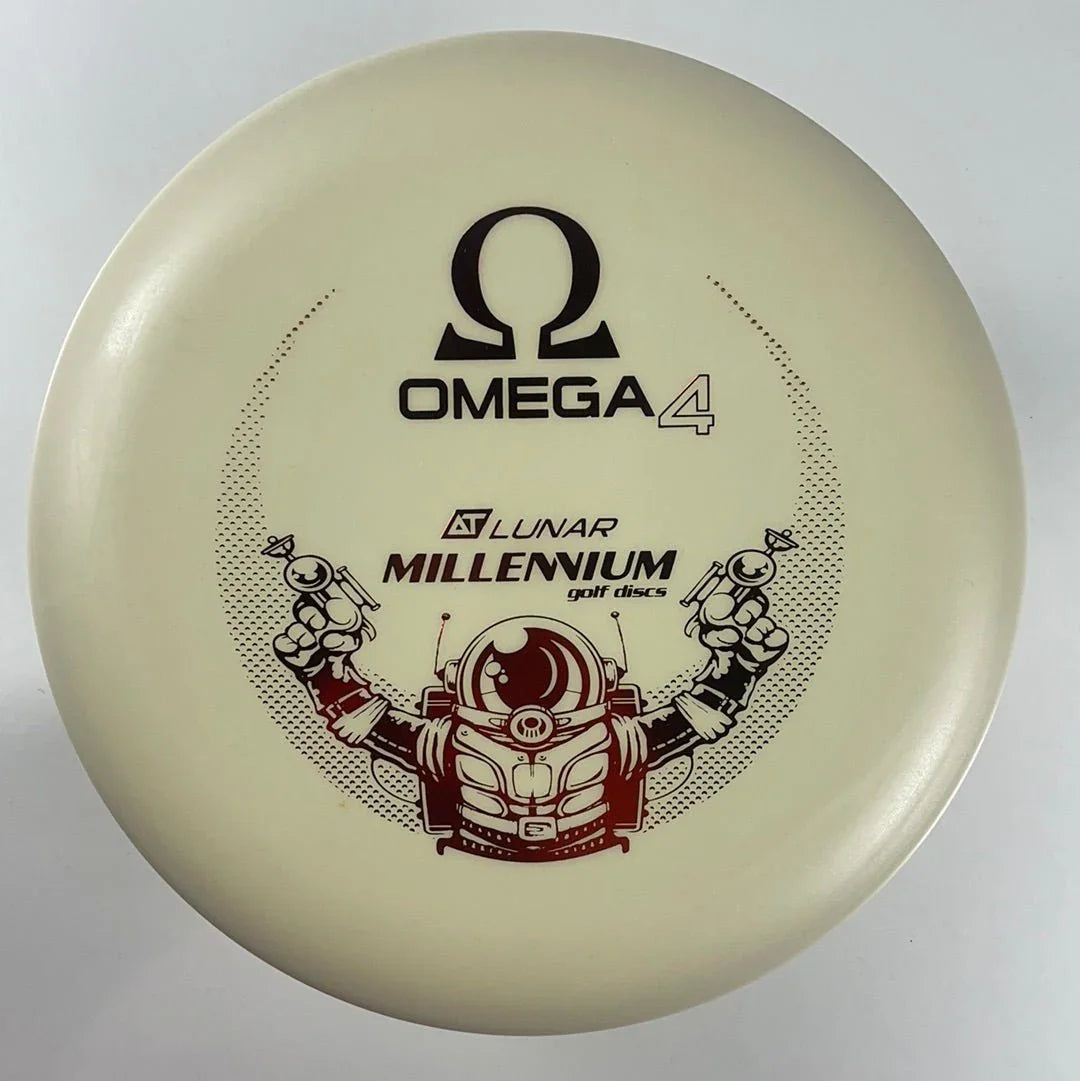 Millennium Golf Discs Omega 4 | DT Lunar | White/Red 170 - 172g Disc Golf