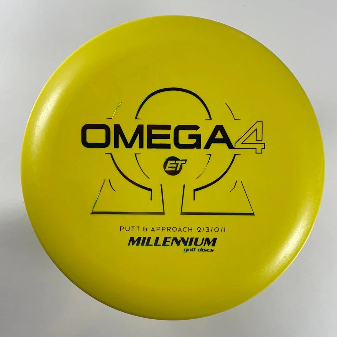 Millennium Golf Discs Omega 4 | ET Firm | Yellow/Rainbow 170 - 171g Disc Golf