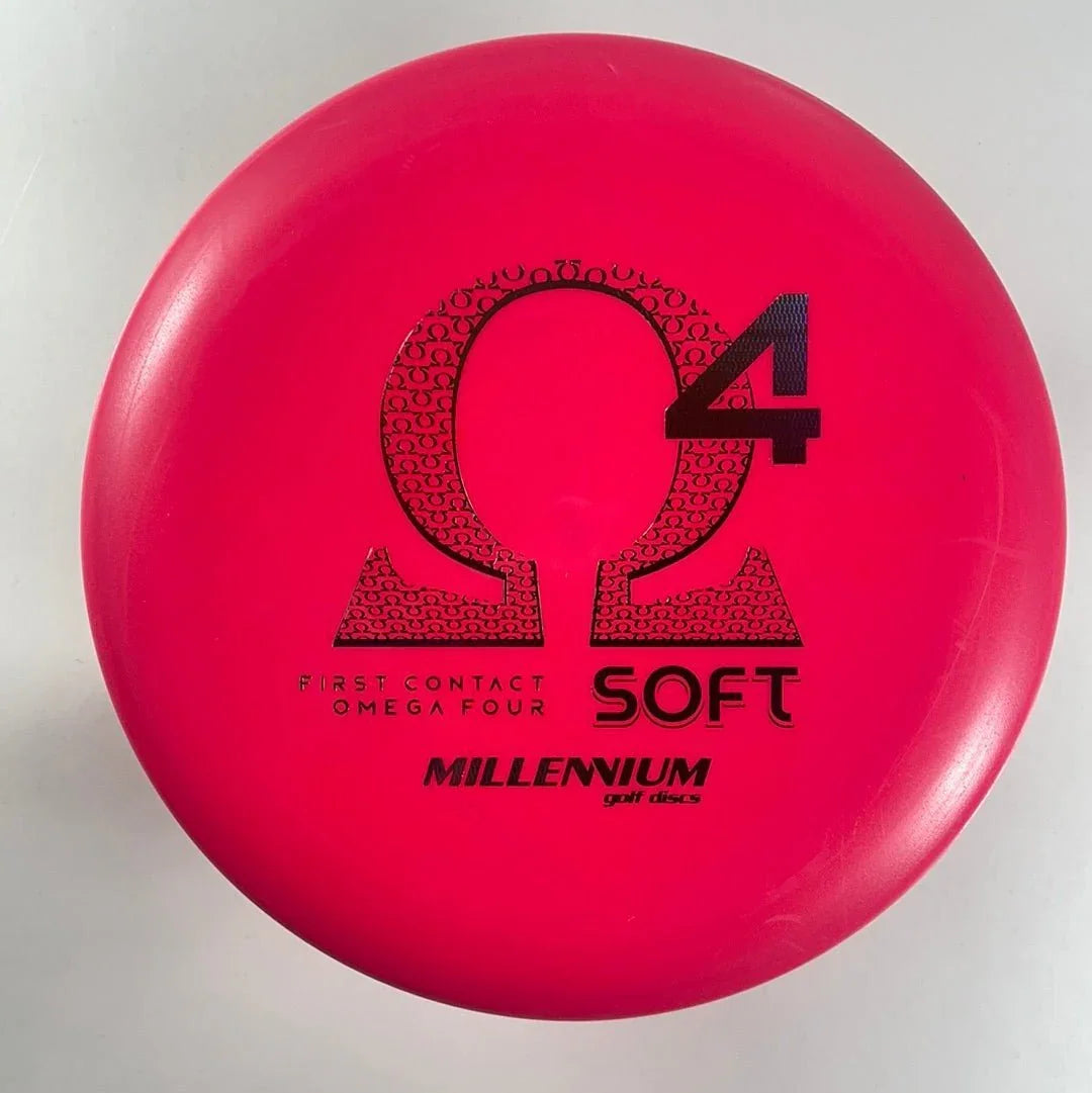 Millennium Golf Discs Omega 4 | Soft | Pink/Holo 166 - 170g (First Run) Disc Golf