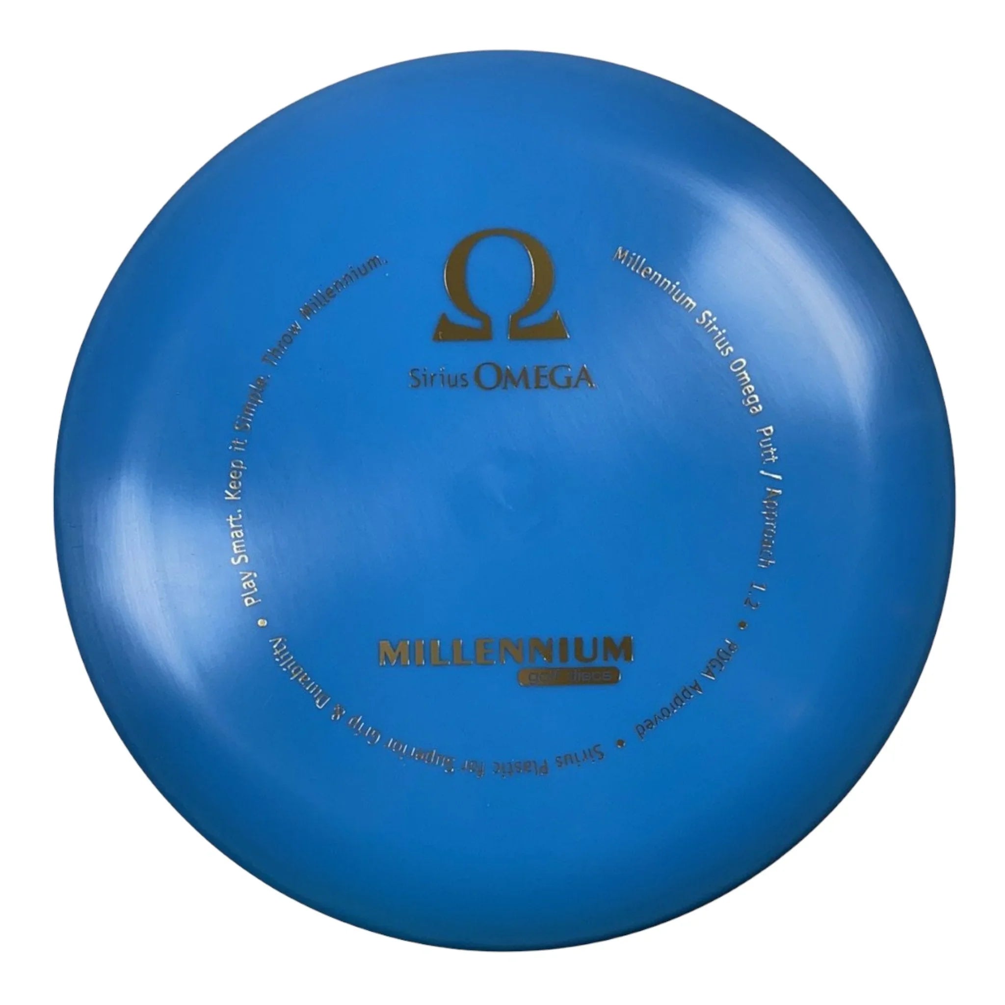Millennium Golf Discs Omega | Sirius | Blue/Gold 165 - 167g Disc Golf