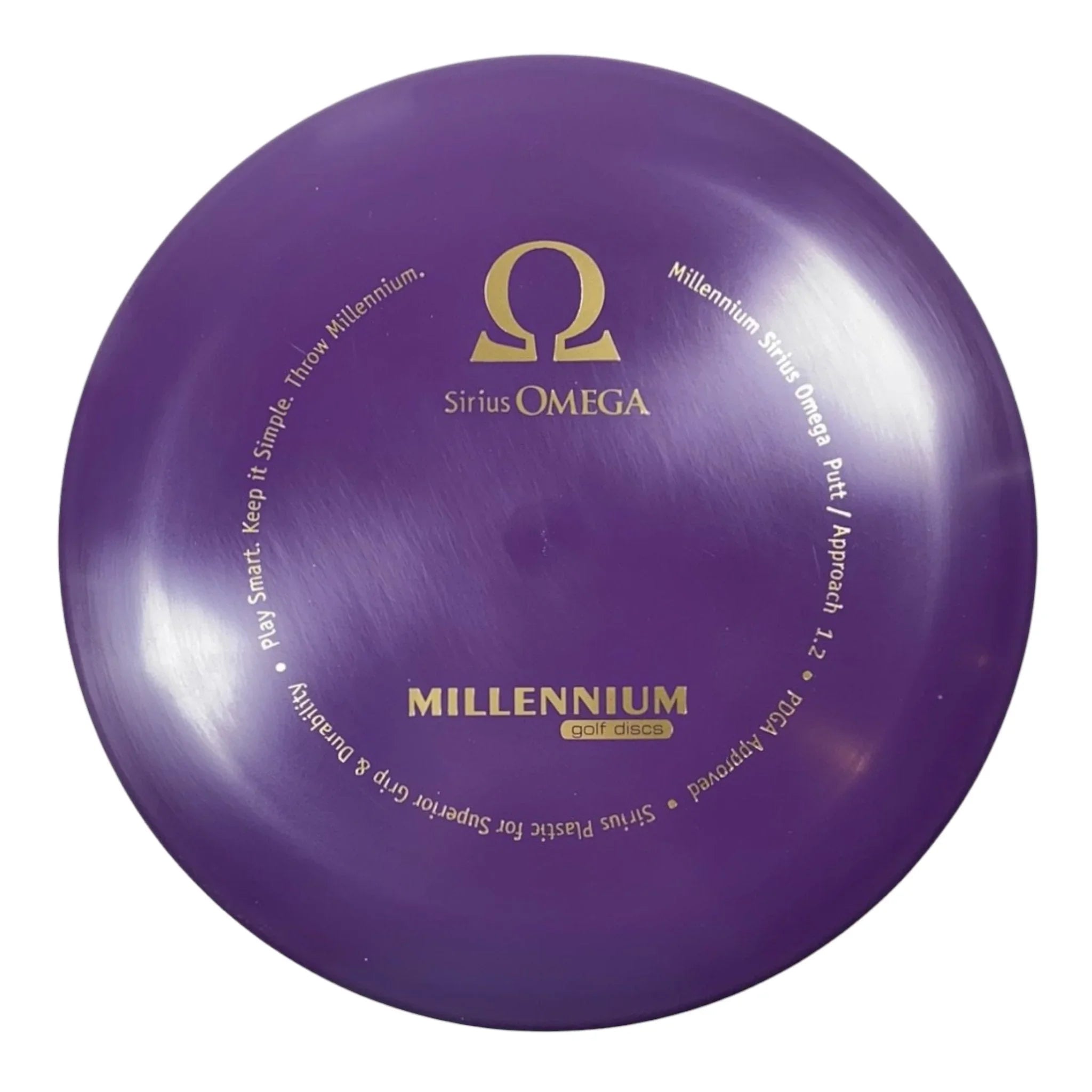 Millennium Golf Discs Omega | Sirius | Purple/Gold 168 - 169g Disc Golf
