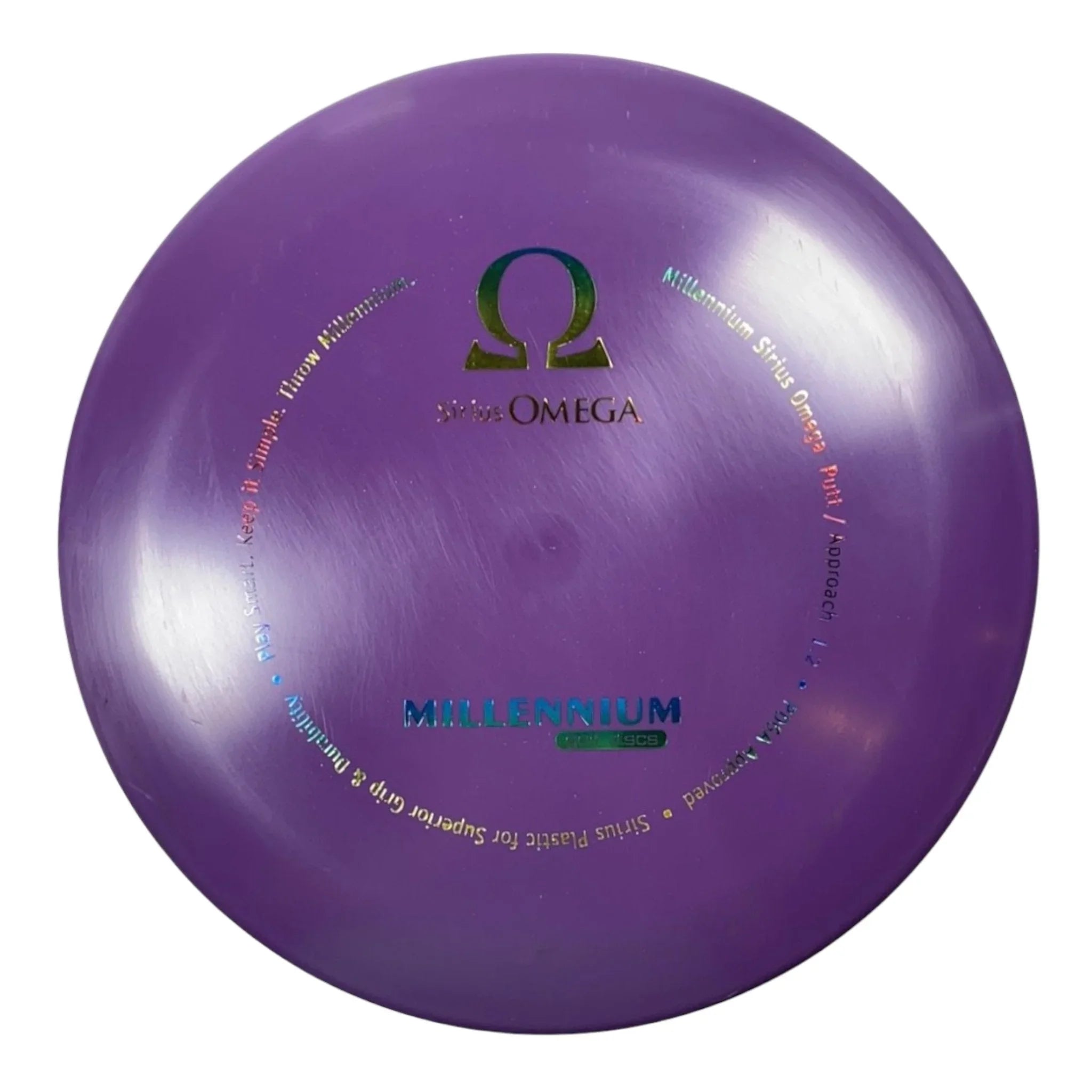 Millennium Golf Discs Omega | Sirius | Purple/Rainbow 167 - 169g Disc Golf