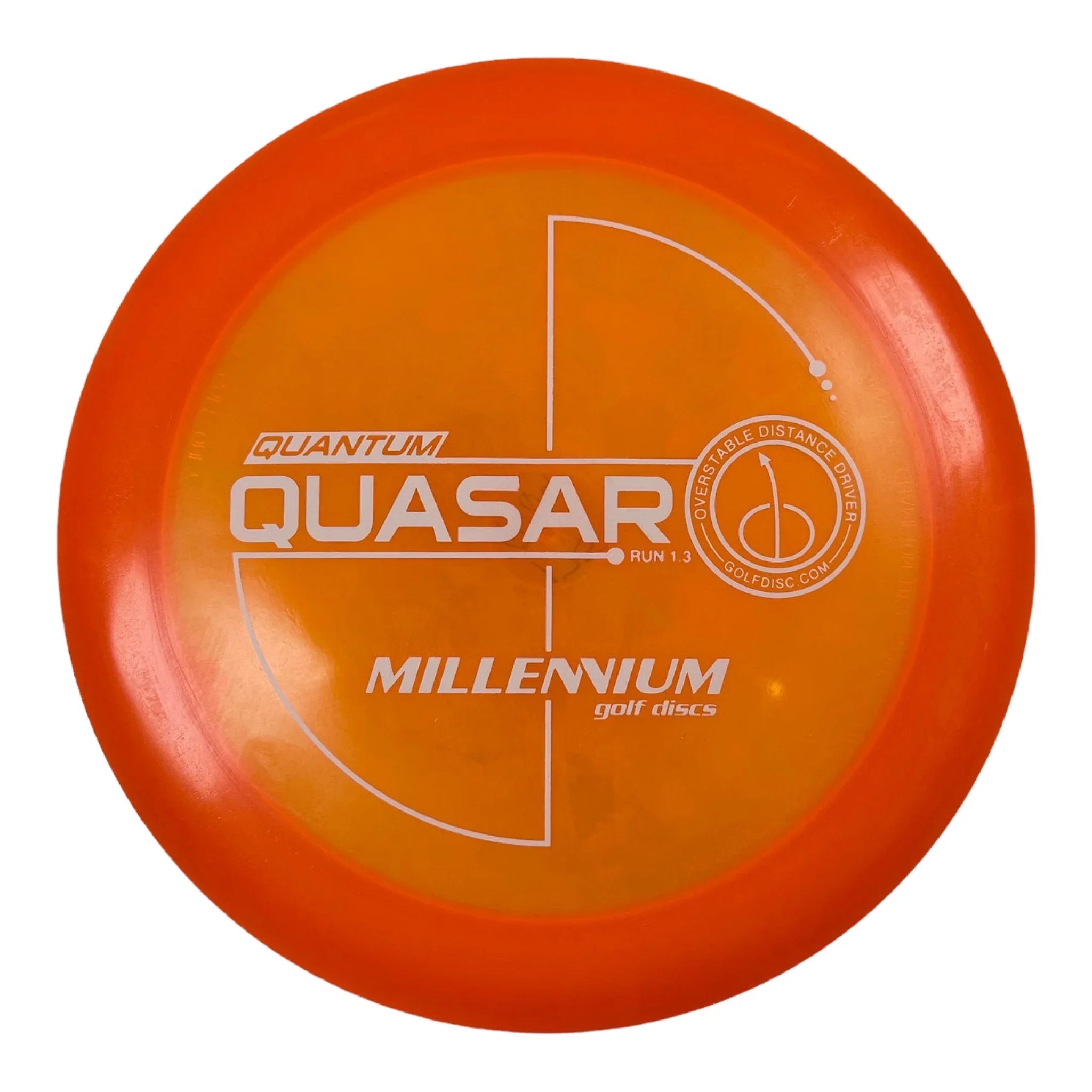 Millennium Golf Discs Quasar | Quantum | Orange/White 175g Disc Golf