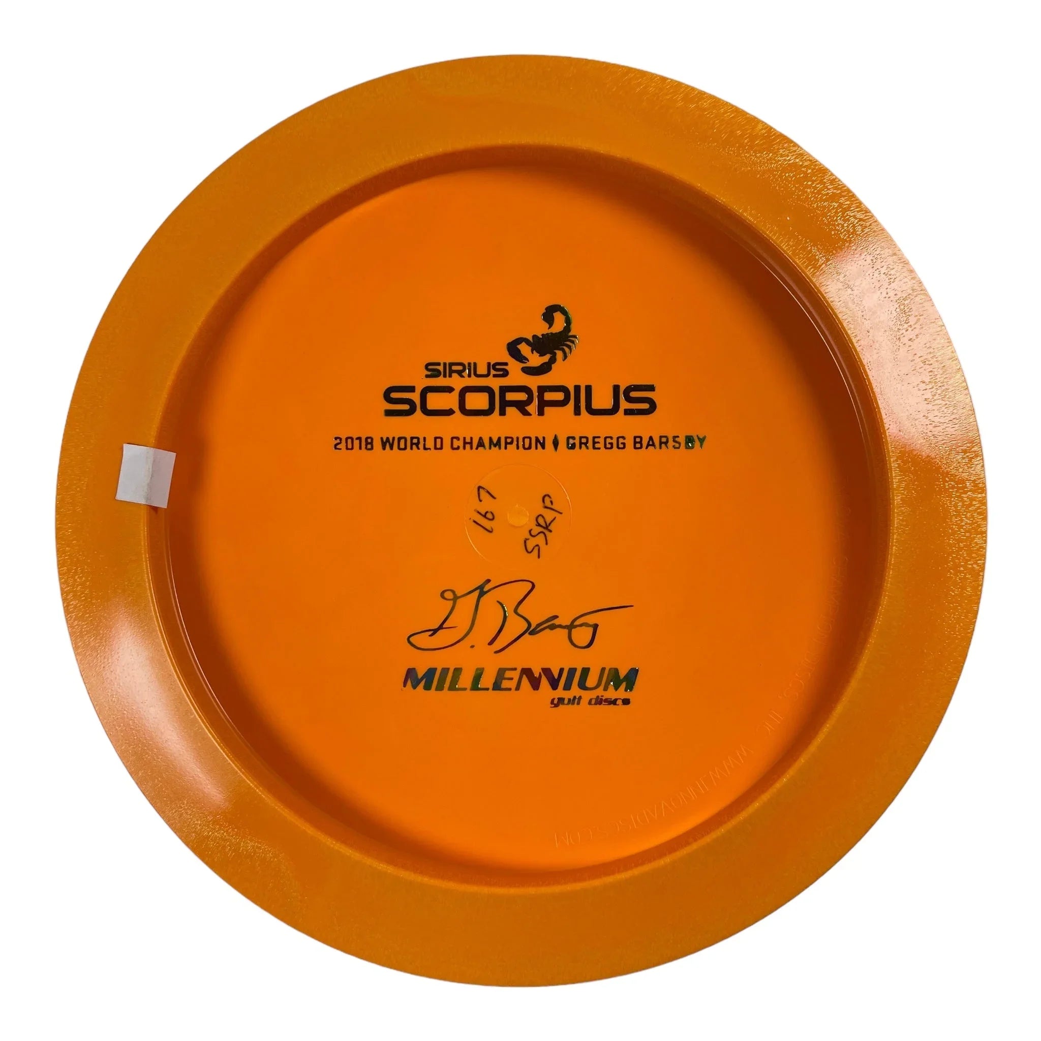 Millennium Golf Discs Scorpius | Sirius | Orange/Rainbow 168 - 171g (Gregg Barsby) Disc Golf