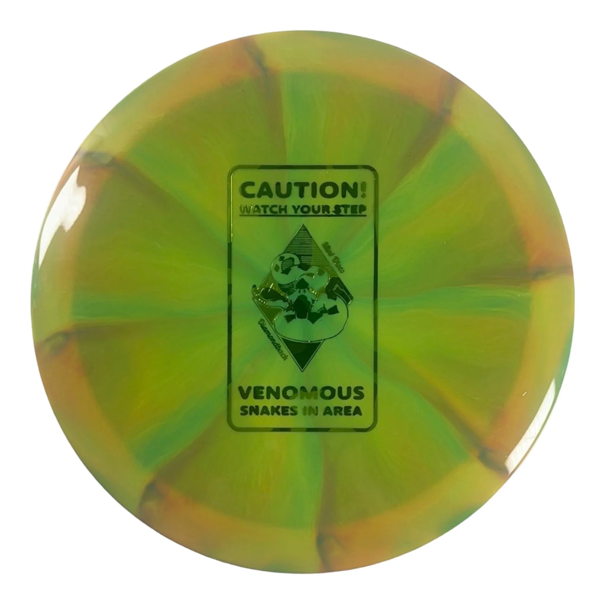 Mint Discs Diamondback | Swirly Apex | Yellow/Camo 174g Disc Golf