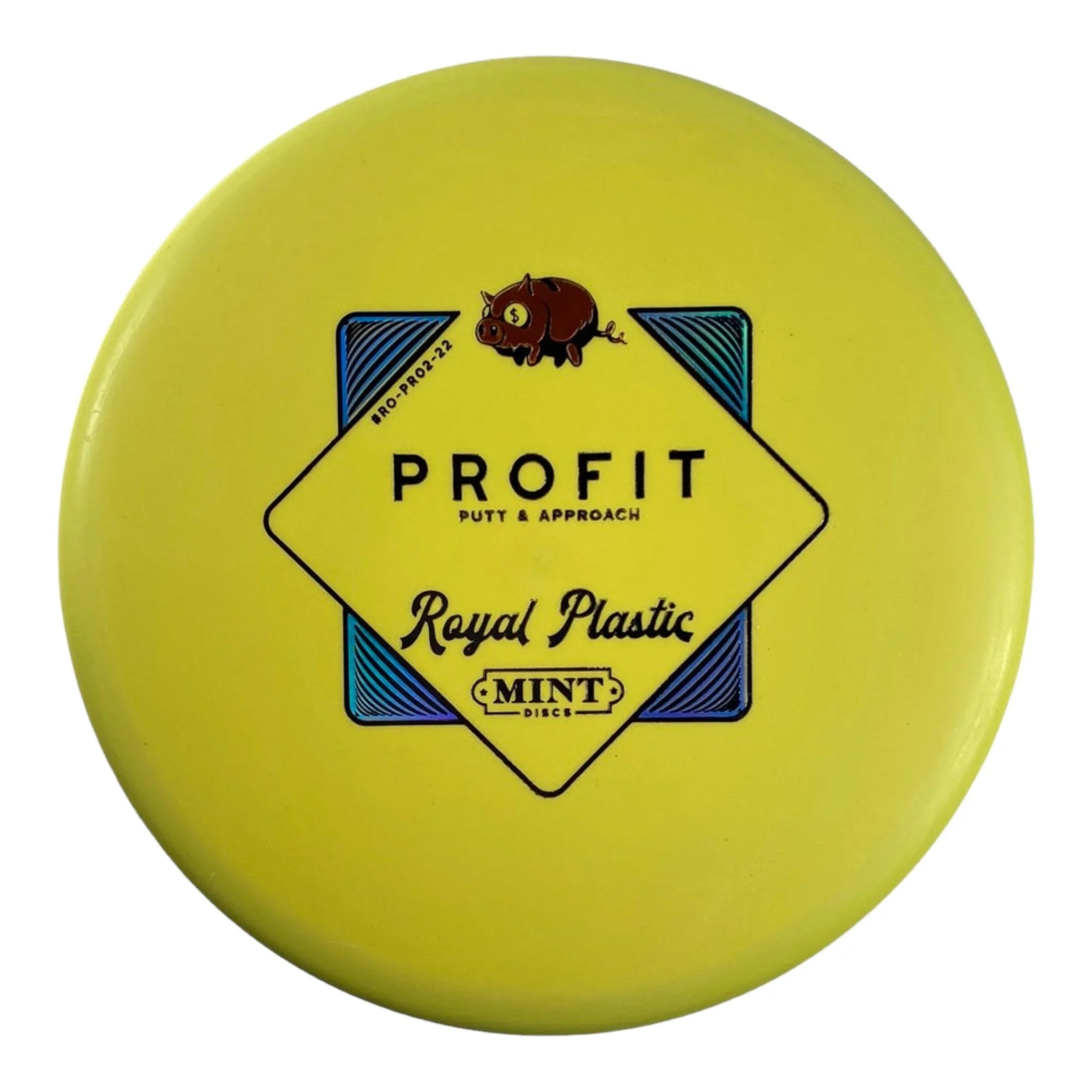 Mint Discs Profit | Medium Royal | Yellow/Bronze 172g Disc Golf