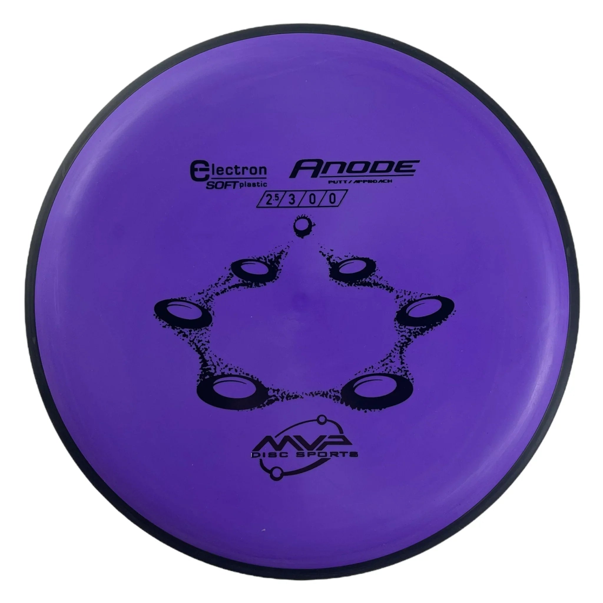 MVP Disc Sports Anode | Electron Soft | Purple/Black 167 - 174g Disc Golf
