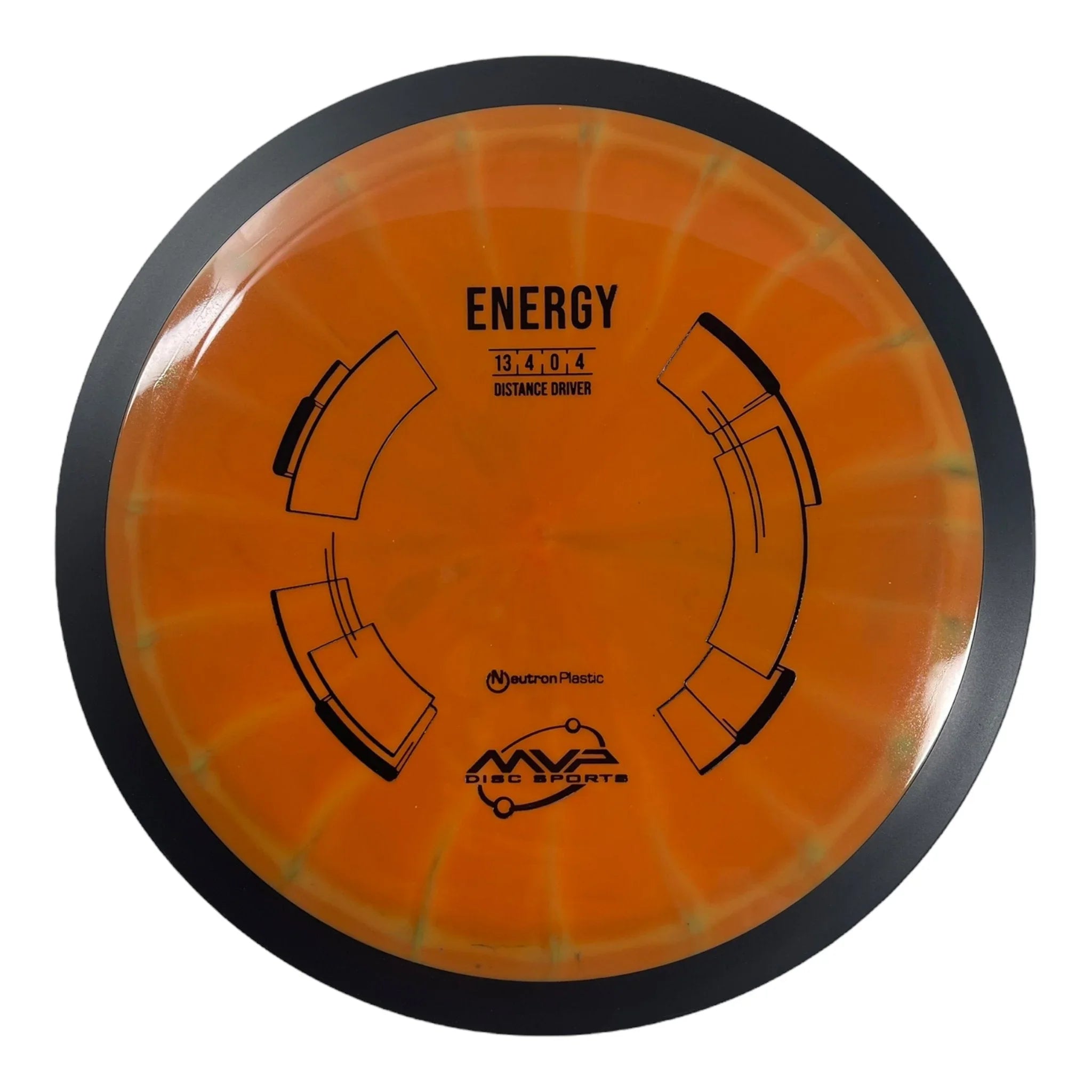 MVP Disc Sports Energy | Neutron | Orange/Black 166g Disc Golf