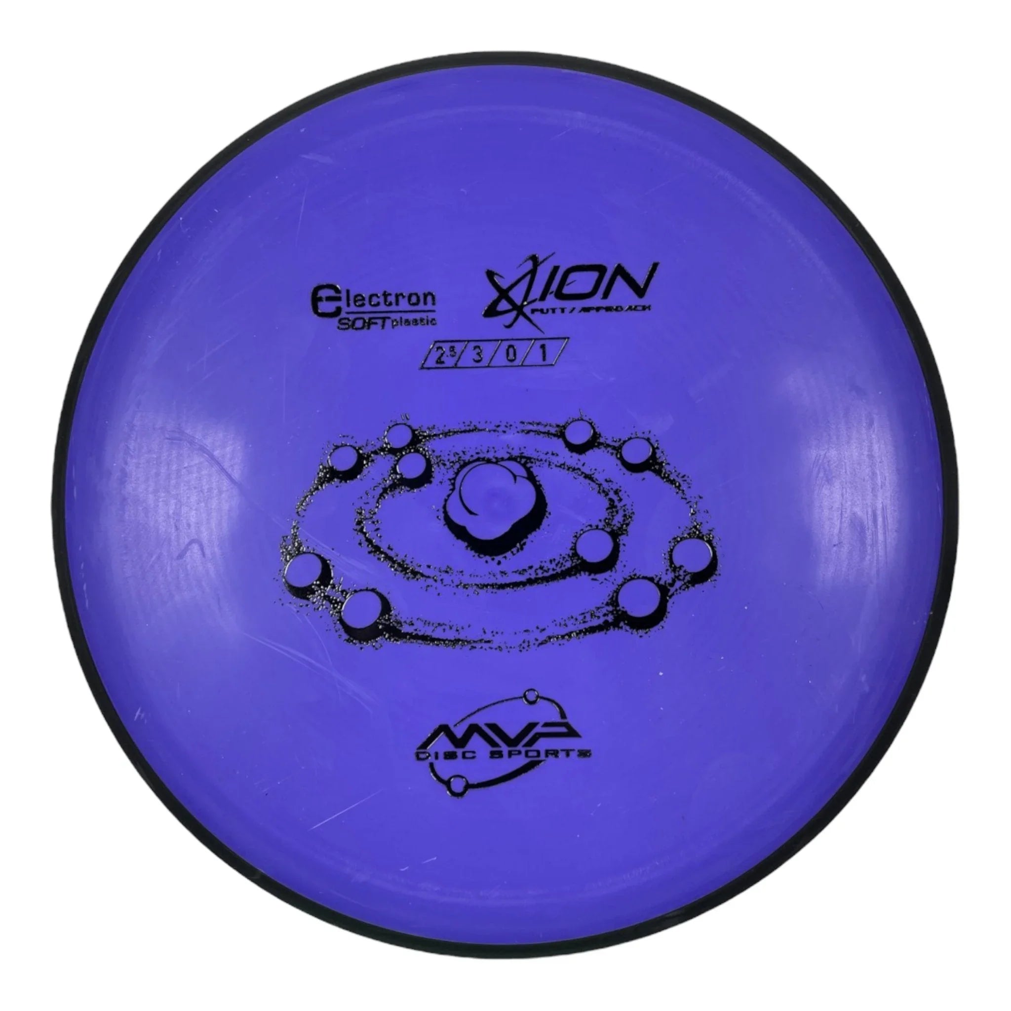 MVP Disc Sports Ion | Electron Soft | Purple/Black 172 - 173g Disc Golf