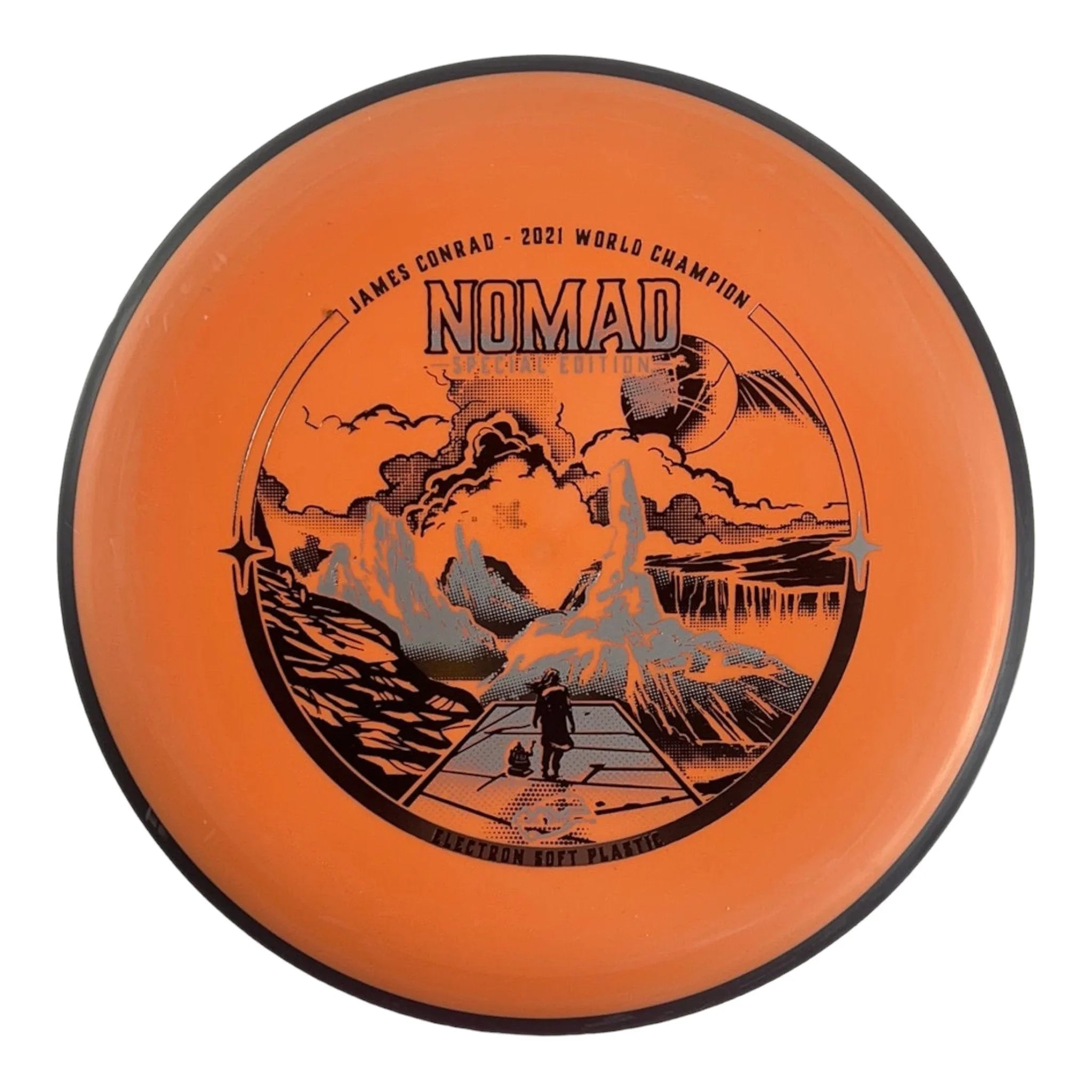 MVP Disc Sports Nomad | Electron Soft | Orange/Silver 172 - 174g (James Conrad) Disc Golf