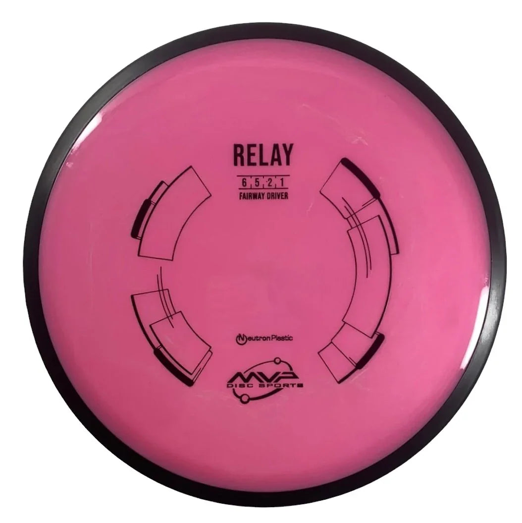MVP Disc Sports Relay | Neutron | Pink/Black 168 - 174g Disc Golf