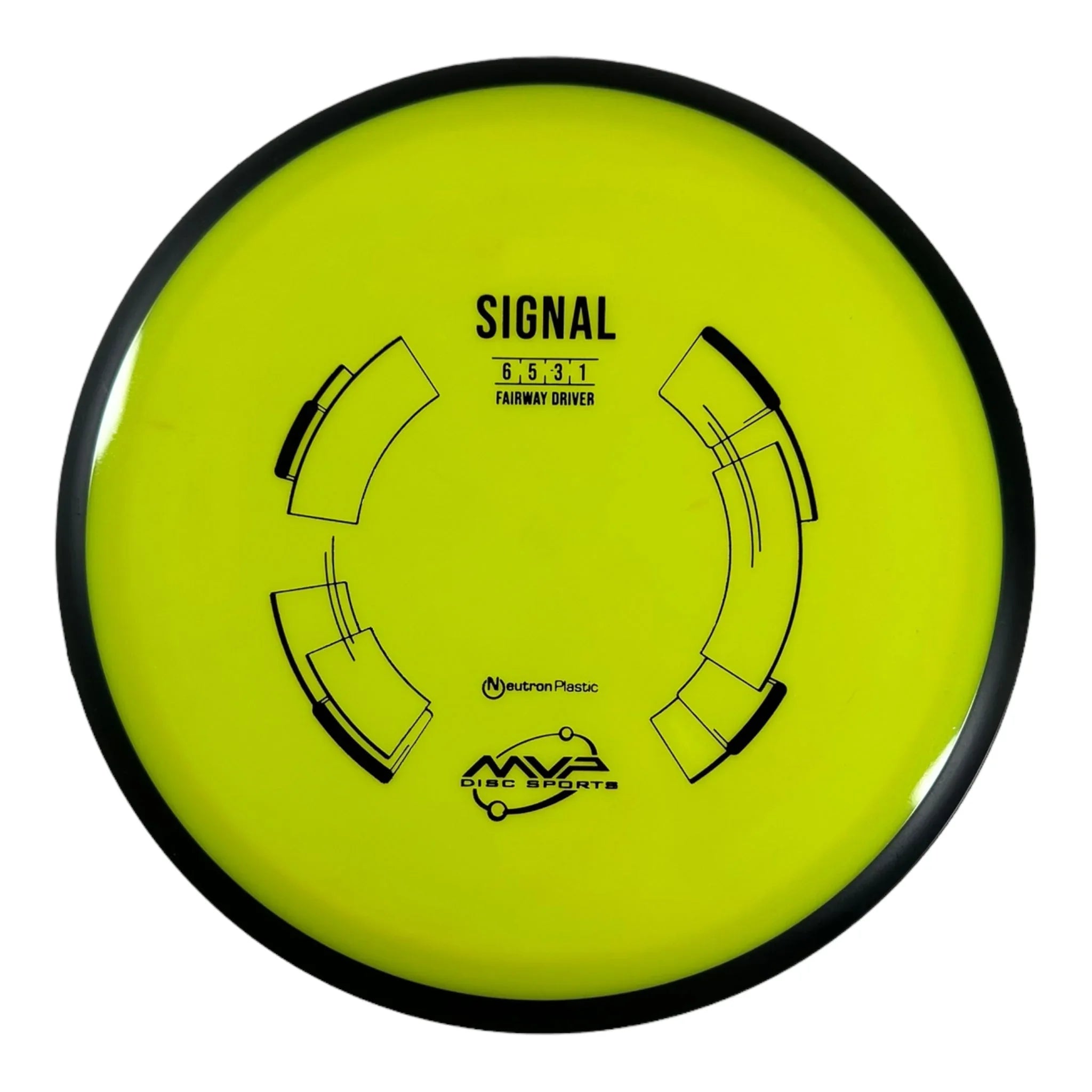 MVP Disc Sports Signal | Neutron | Yellow/Black 168 - 173g Disc Golf