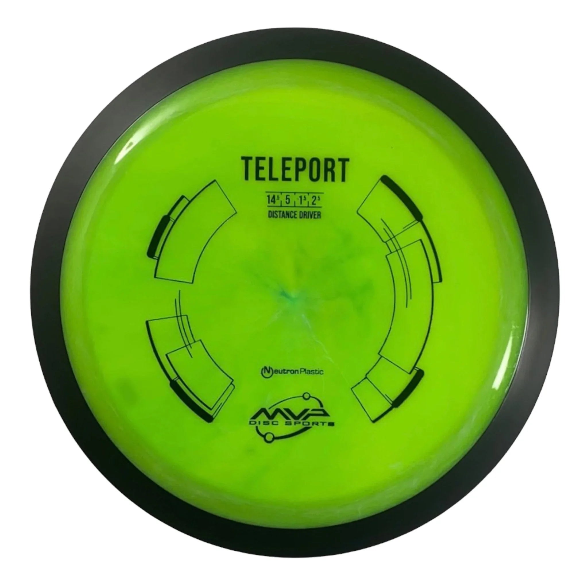 MVP Disc Sports Teleport | Neutron | Green/Black 172g Disc Golf