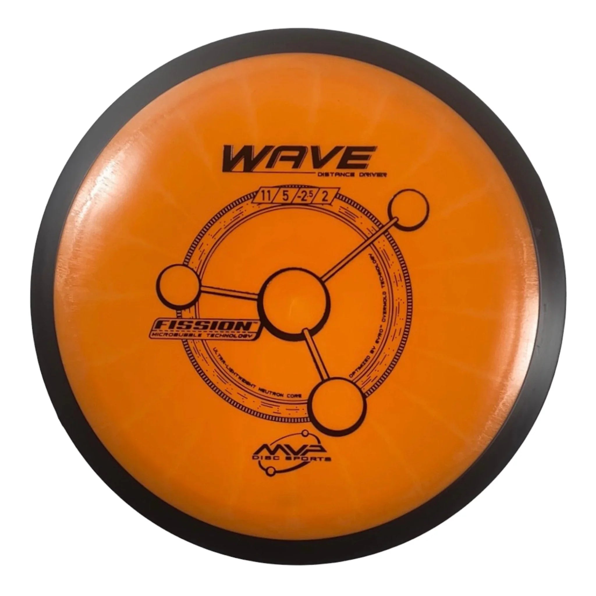MVP Disc Sports Wave | Fission | Orange/Black 169 - 171g Disc Golf