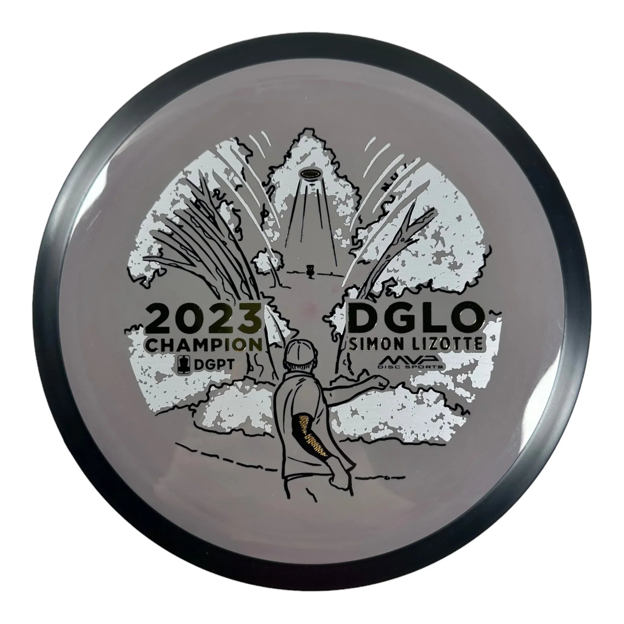 MVP Disc Sports Wave | Neutron | Grey/Gold 171g (Simon Lizotte) Disc Golf