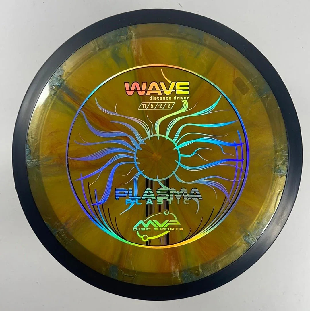 MVP Disc Sports Wave | Plasma | Gold/Holo 171g Disc Golf
