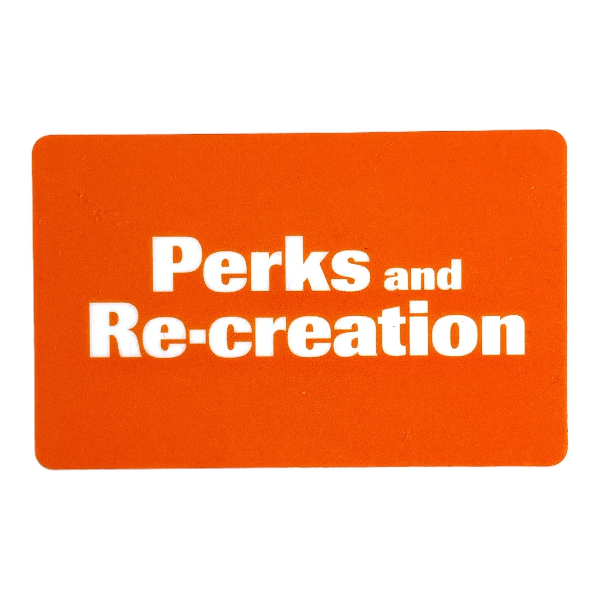 Perks and Re - creation Gift Card Disc Golf