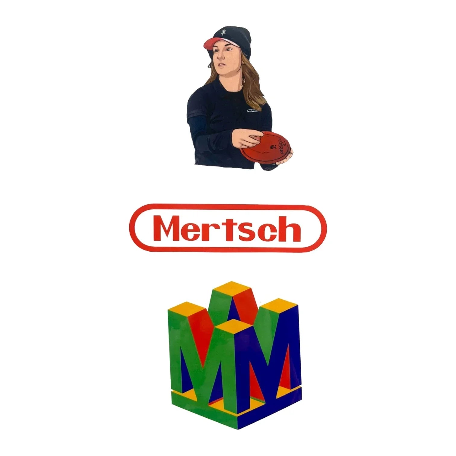 Perks and Re - creation Kat Mertsch 1036 Sticker Pack Disc Golf