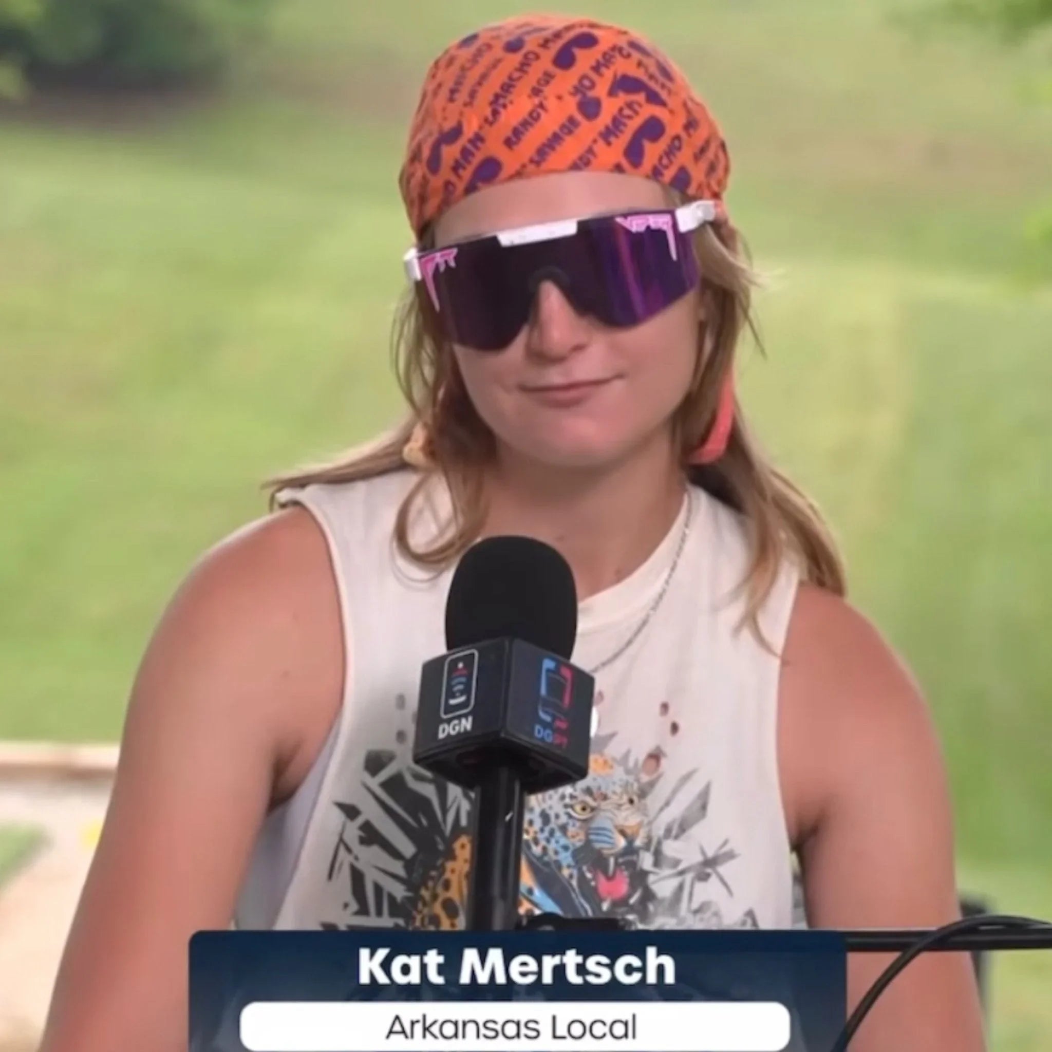 Perks and Re - creation Kat Mertsch 2023 Jonesboro Open Champion Commemorative Jersey Disc Golf