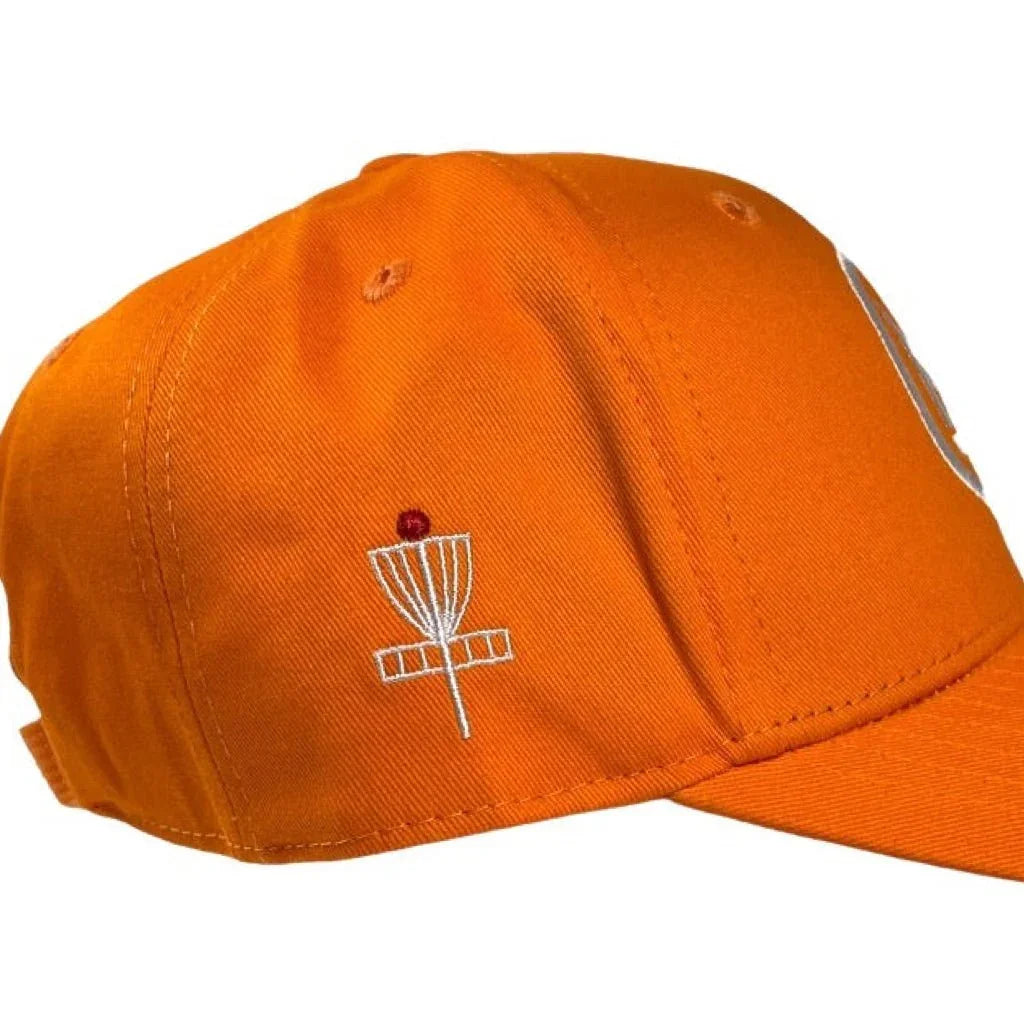 Perks and Re - creation Kat Mertsch Tour Series Pro Hat - Orange Disc Golf