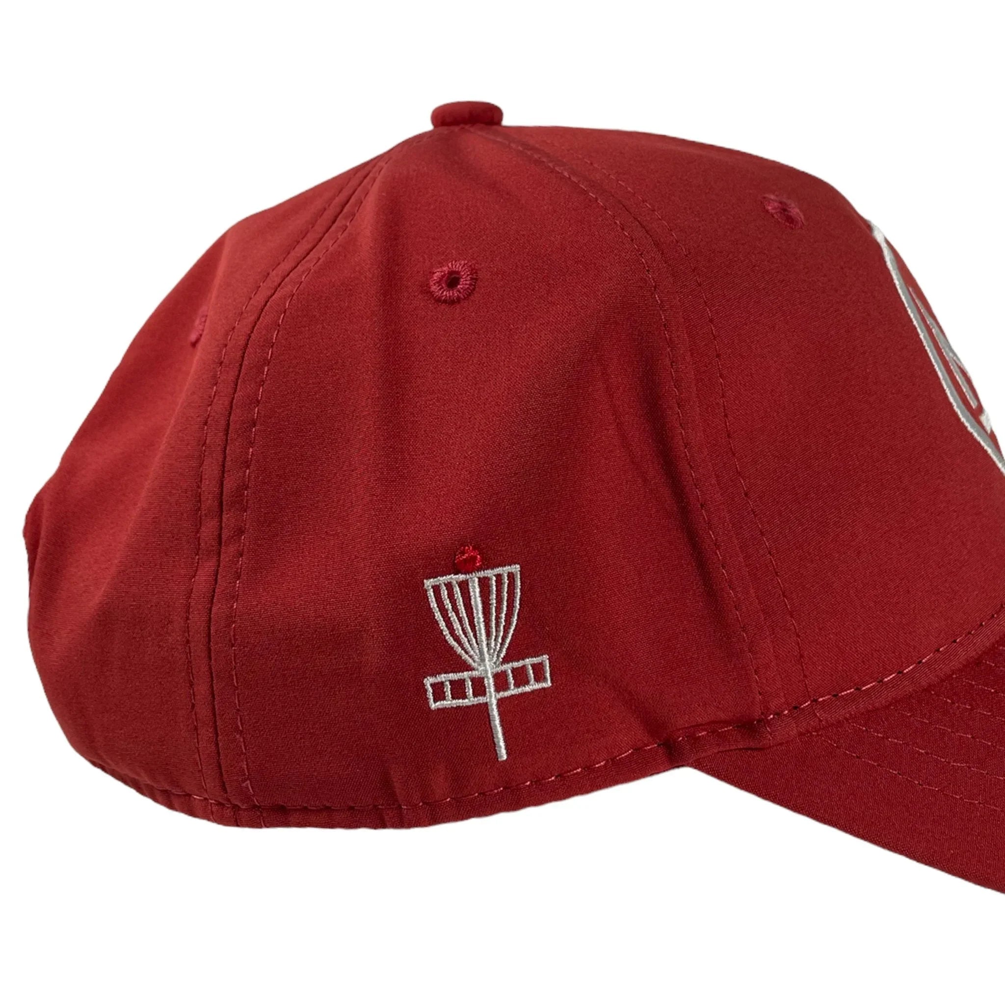 Perks and Re - creation Kat Mertsch Tour Series Pro Hat - Red Disc Golf