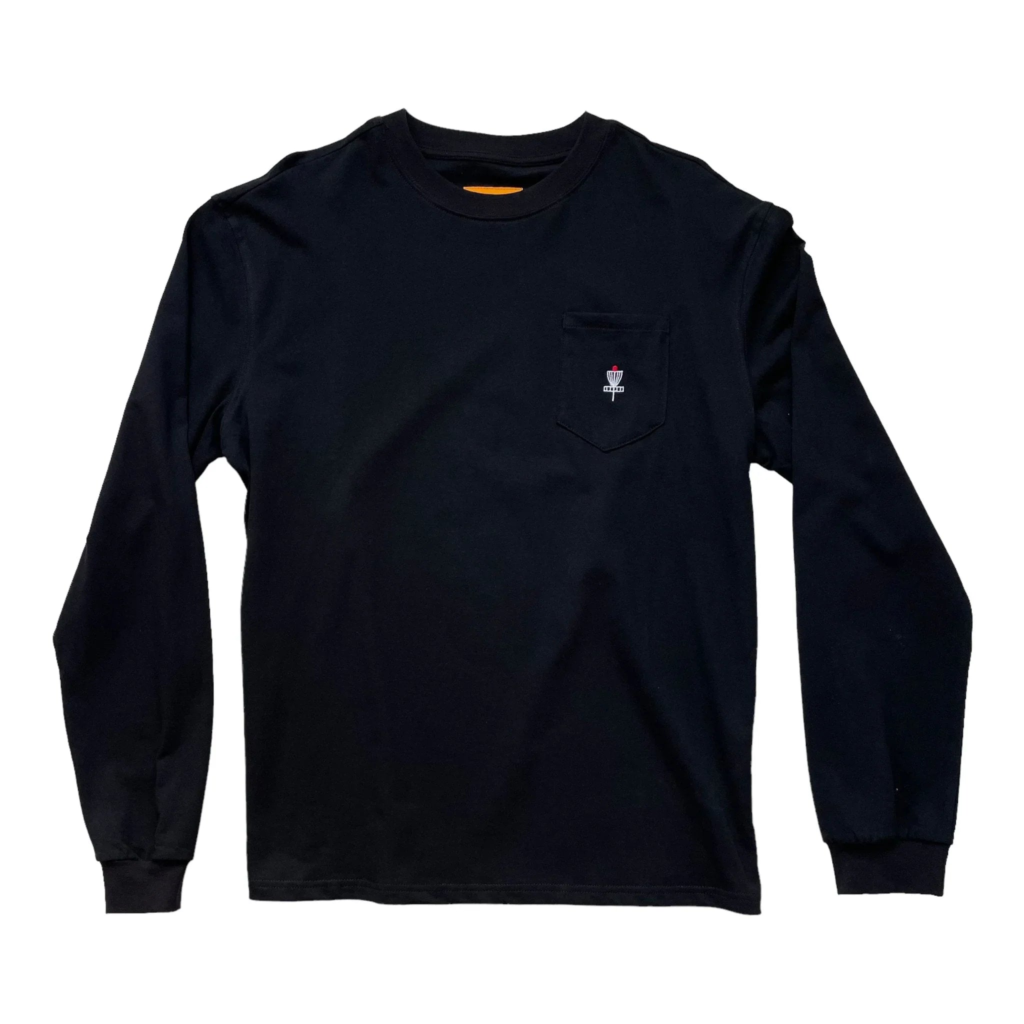 Perks and Re - creation Mini Pocket Basket LS Tee | Black Disc Golf